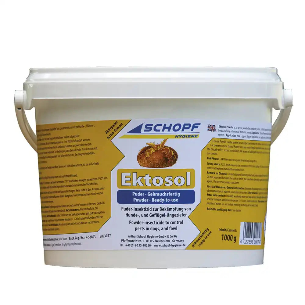 Schopf Ektosol® Puder gegen Geflügel- und Hundeungeziefer 1000 g by Schopf-Hygiene