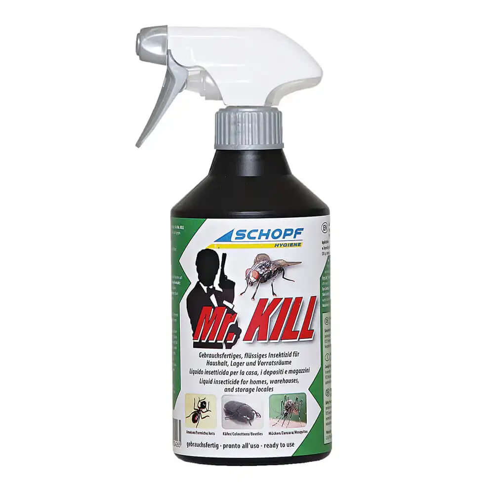 Schopf Mr. Kill gegen Gebrauchsfertiges Insektenspray