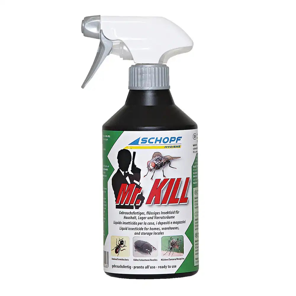 Schopf Mr. Kill gegen  Gebrauchsfertiges Insektenspray
