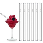 Penis Strohhalme 6x Glastrinkhalme für Bachelorette Party 15cm, 20cm, 23cm