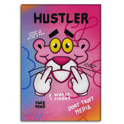 Pink Panther Hustler - Leinwandbild Pop Art