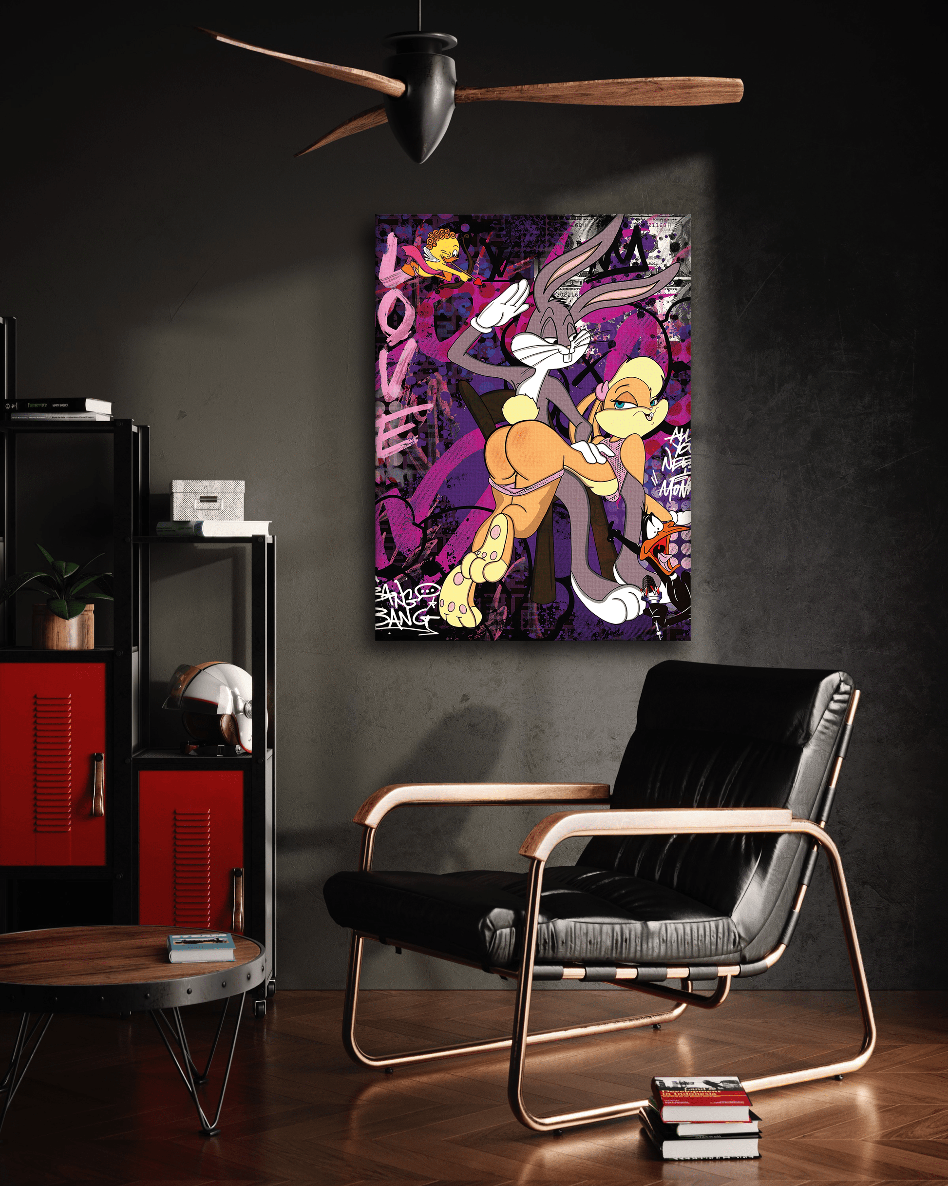 Playing Bugs B. - Leinwandbild Pop Art by SimpleCanvas