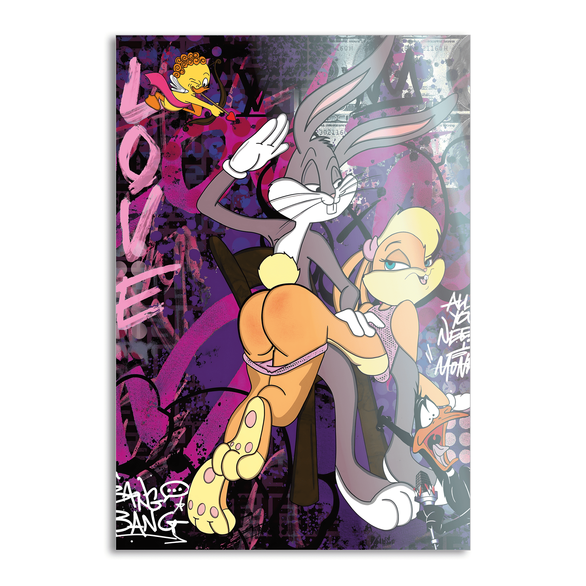 Playing Bugs B. - Leinwandbild Pop Art by SimpleCanvas