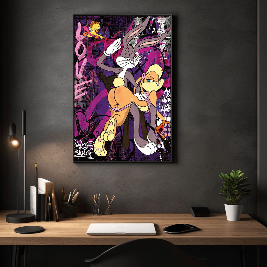 Playing Bugs B. - Leinwandbild Pop Art by SimpleCanvas