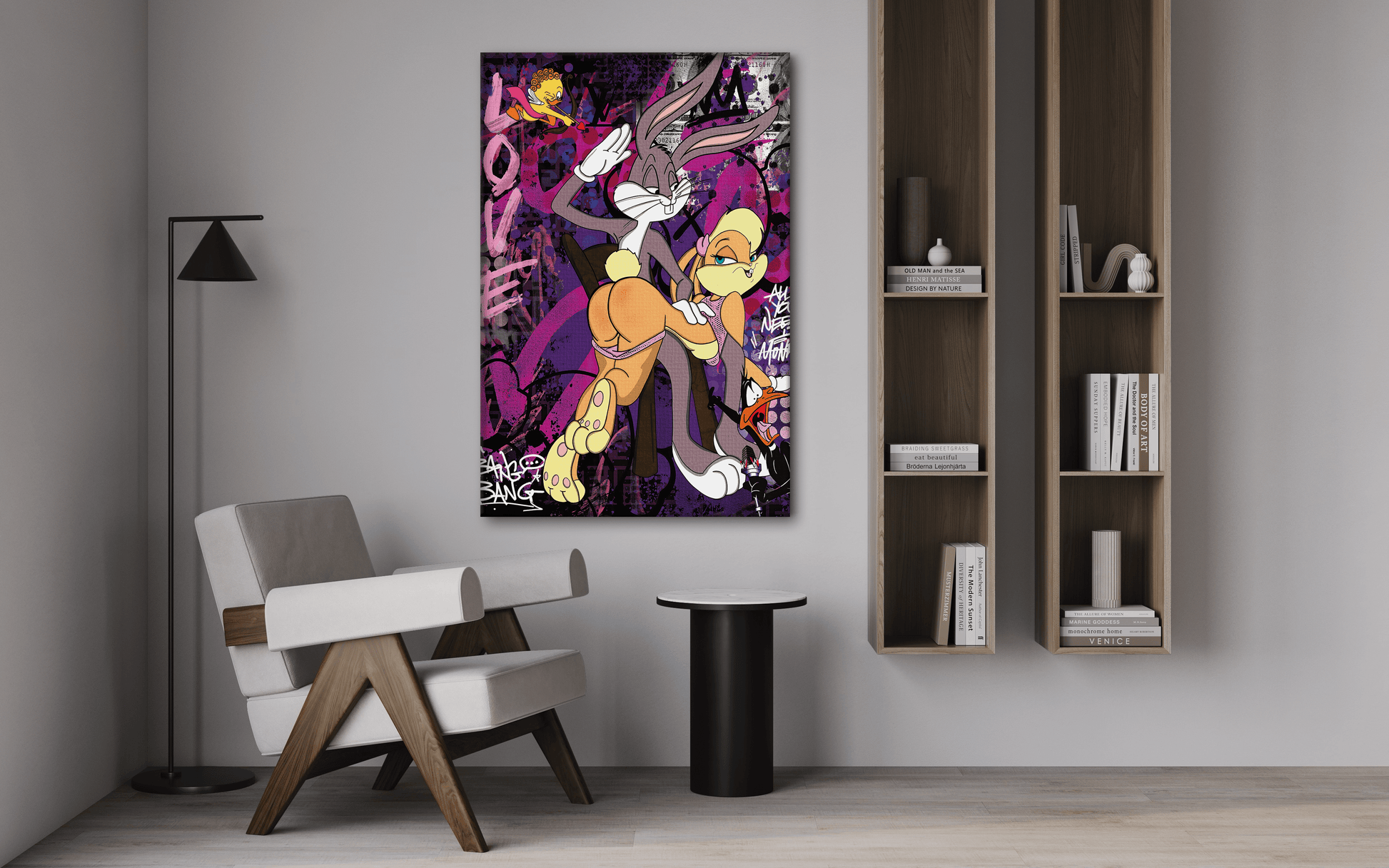 Playing Bugs B. - Leinwandbild Pop Art by SimpleCanvas