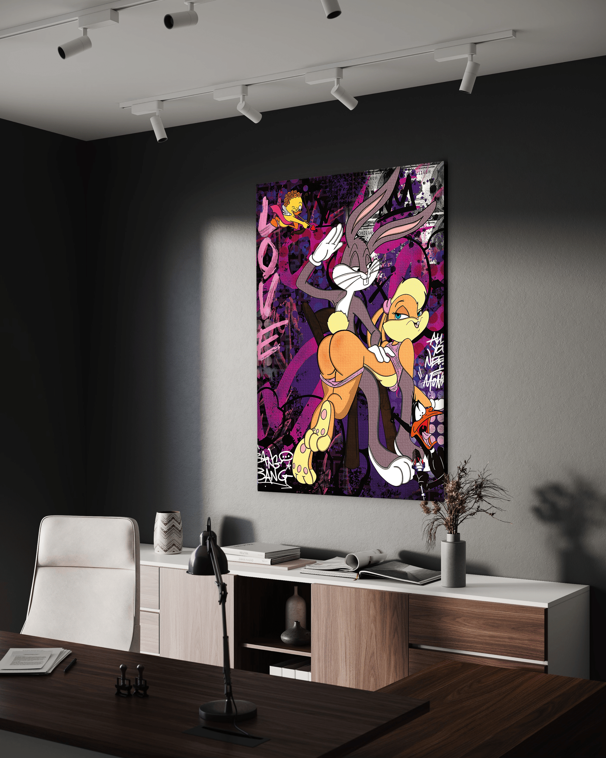 Playing Bugs B. - Leinwandbild Pop Art by SimpleCanvas