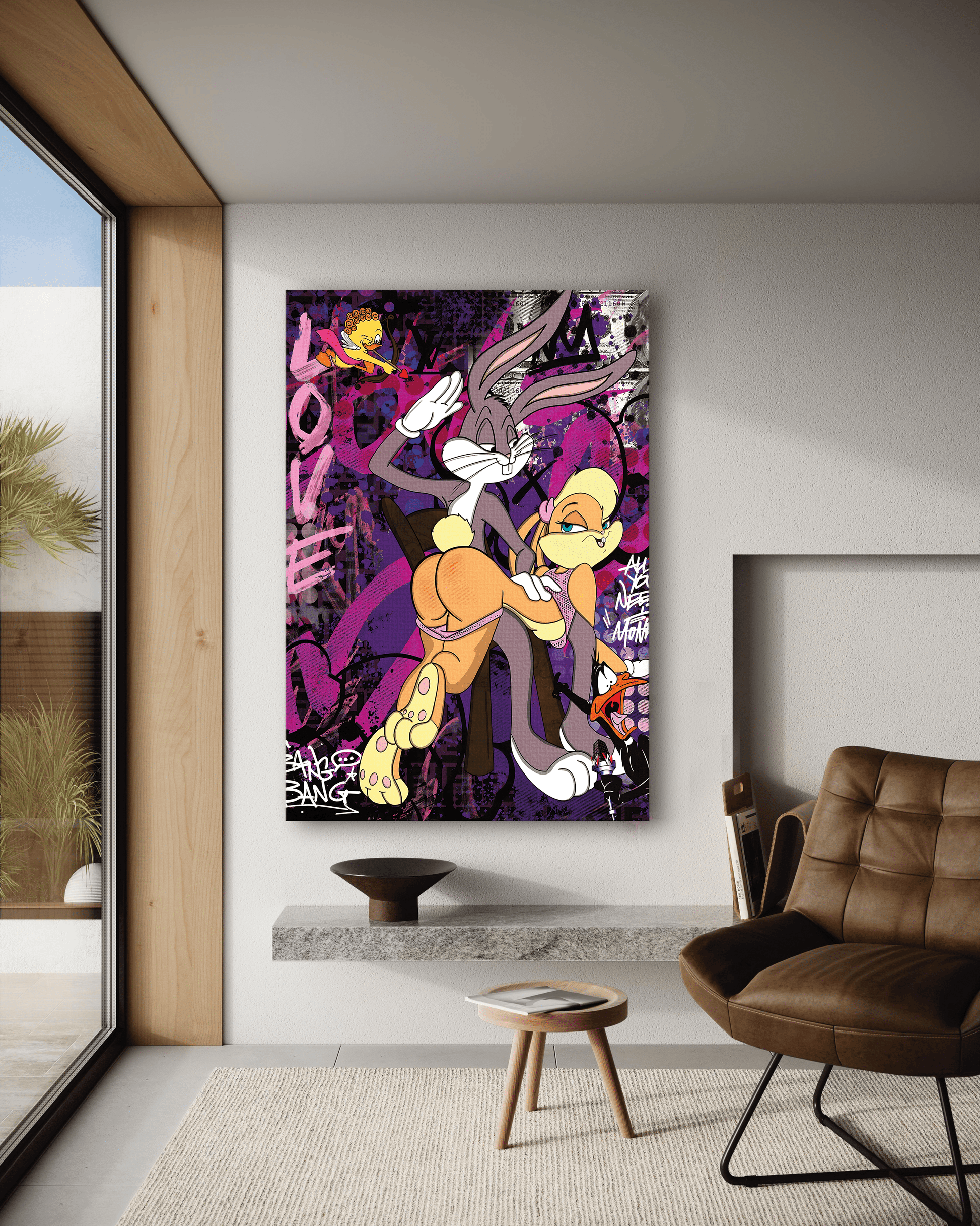 Playing Bugs B. - Leinwandbild Pop Art by SimpleCanvas