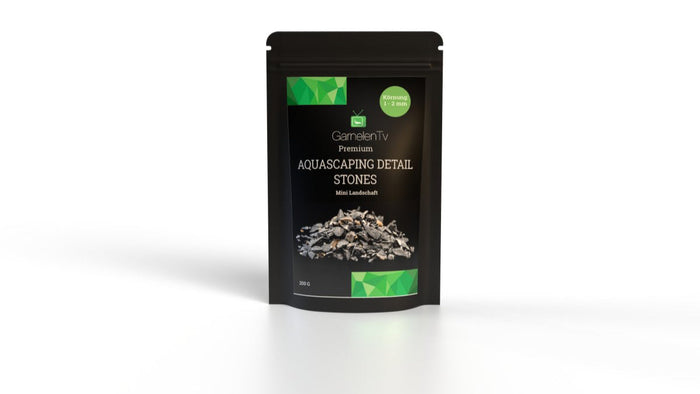 Premium Aquascaping Detail Stones "Mini Landschaft" 1 -2 mm in der Verpackung, geeignet für Aquascaping.