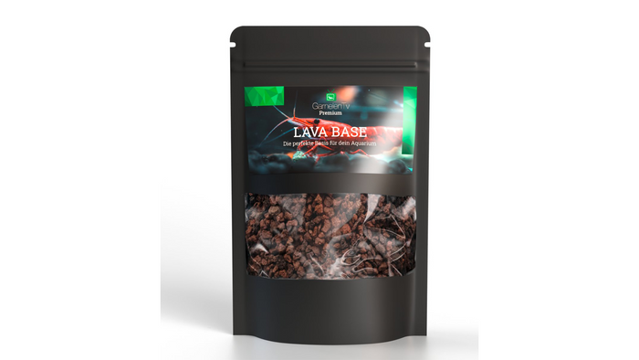 Premium Lava Base 3kg - Basis für jedes Aquarium in einer ansprechenden Verpackung.