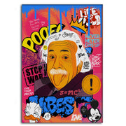 Professor Einstein - Leinwandbild Pop Art
