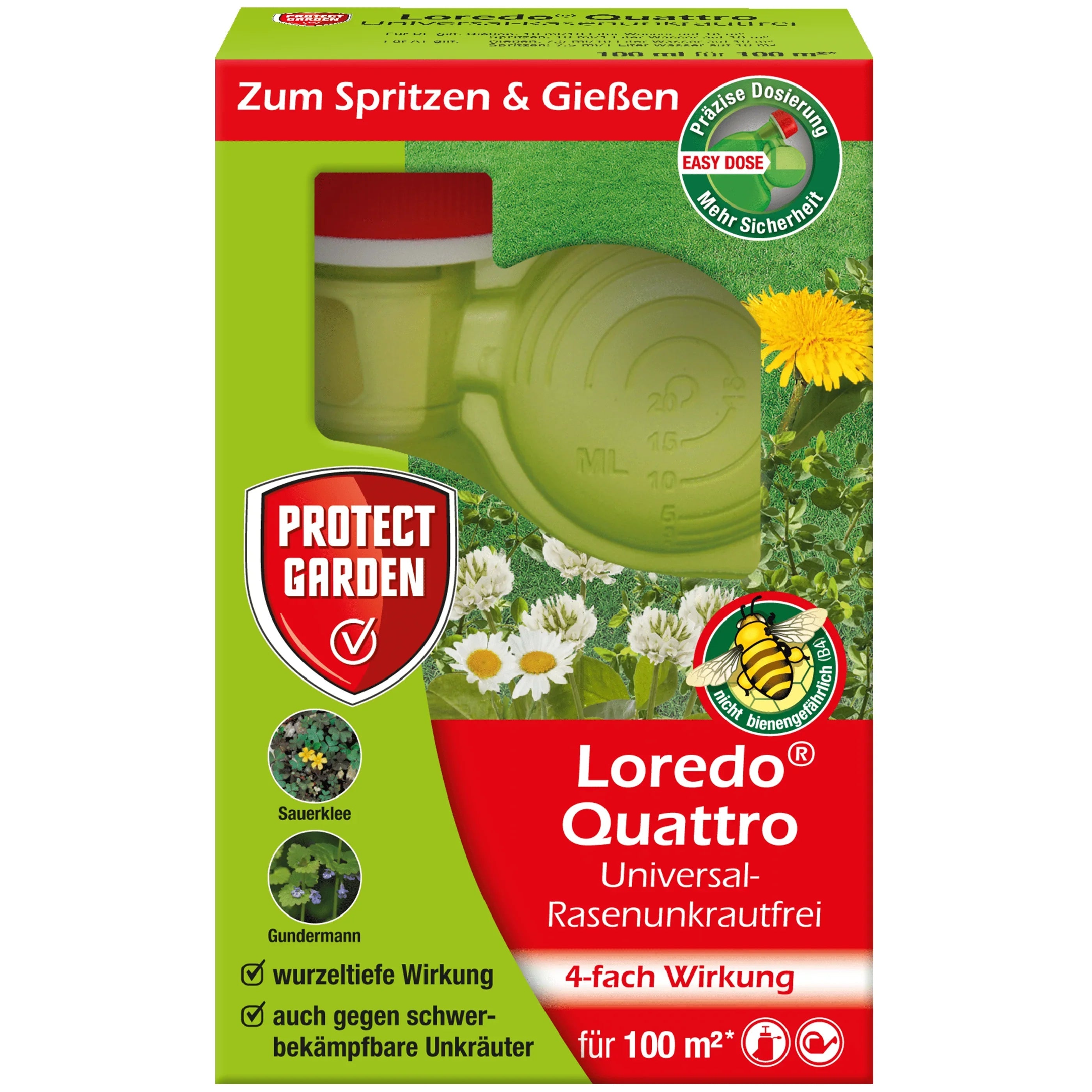 Protect Garden Loredo Quattro Universal-Rasenunkrautfrei für 100 m² - Japankoi.net