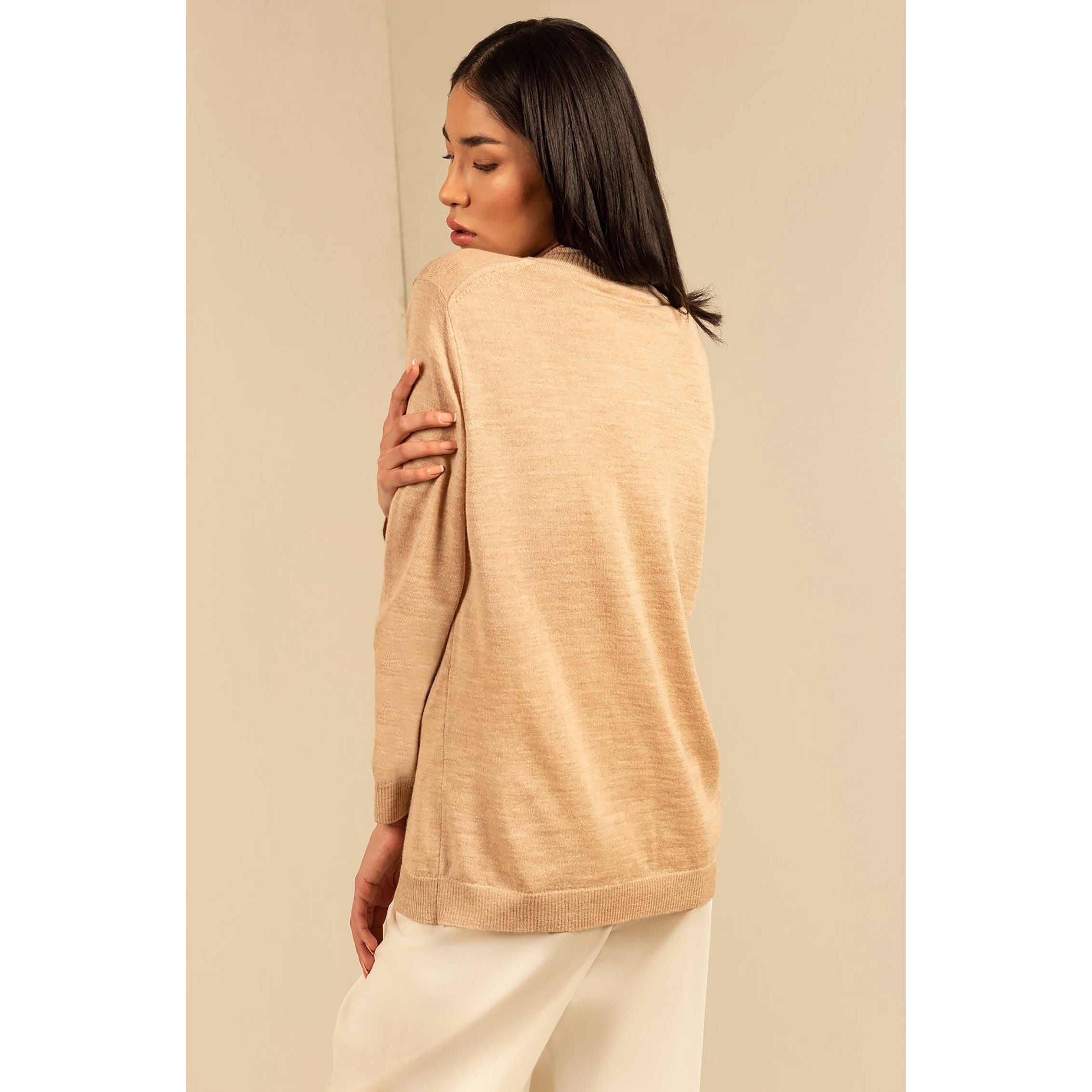 KUNA - Alpaka Damen Pullover Turtleneck - Anahi – 100 % Baby‑Alpaka