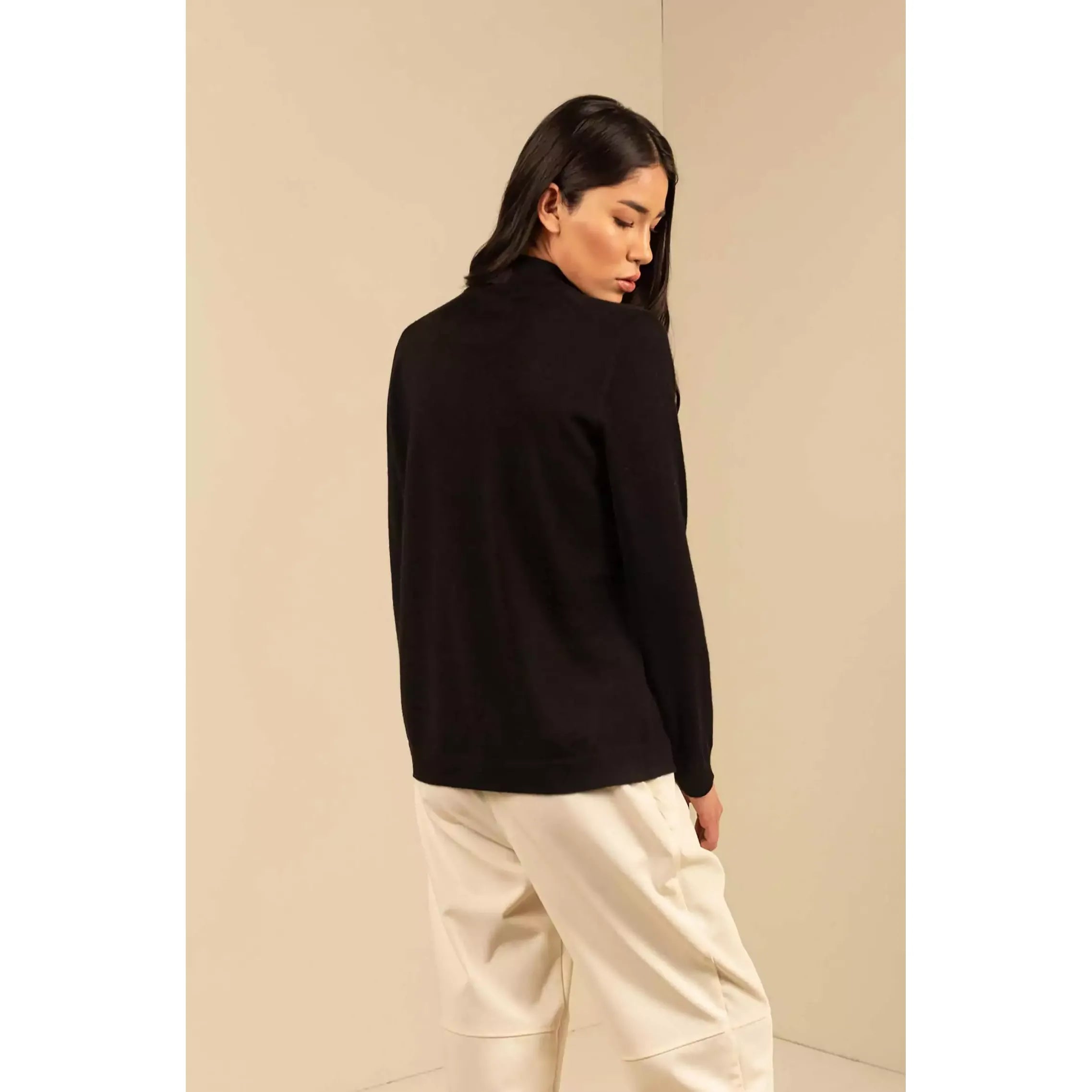 KUNA - Alpaka Damen Pullover Turtleneck - Anahi – 100 % Baby‑Alpaka