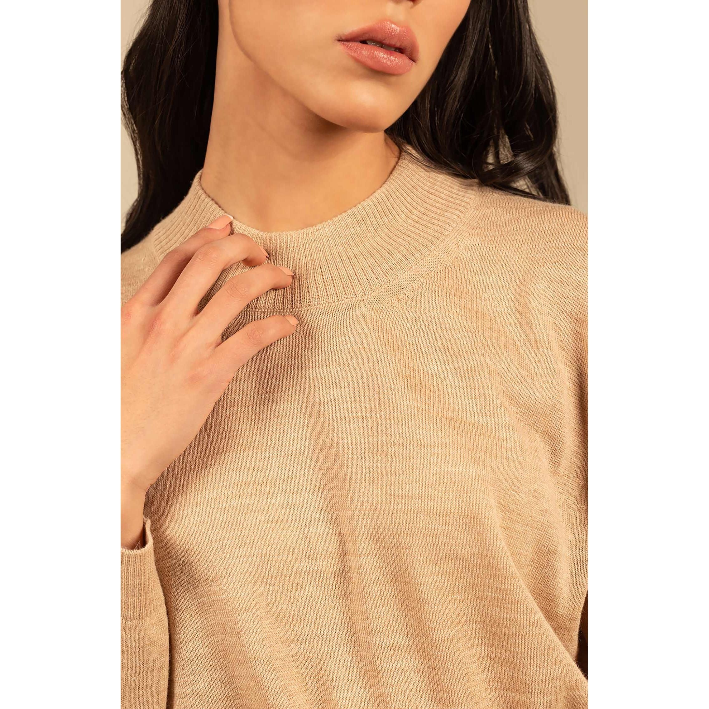 KUNA - Alpaka Damen Pullover Turtleneck - Anahi – 100 % Baby‑Alpaka