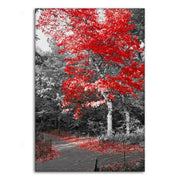 Red Autumn - Leinwandbild Landschaft by SimpleCanvas