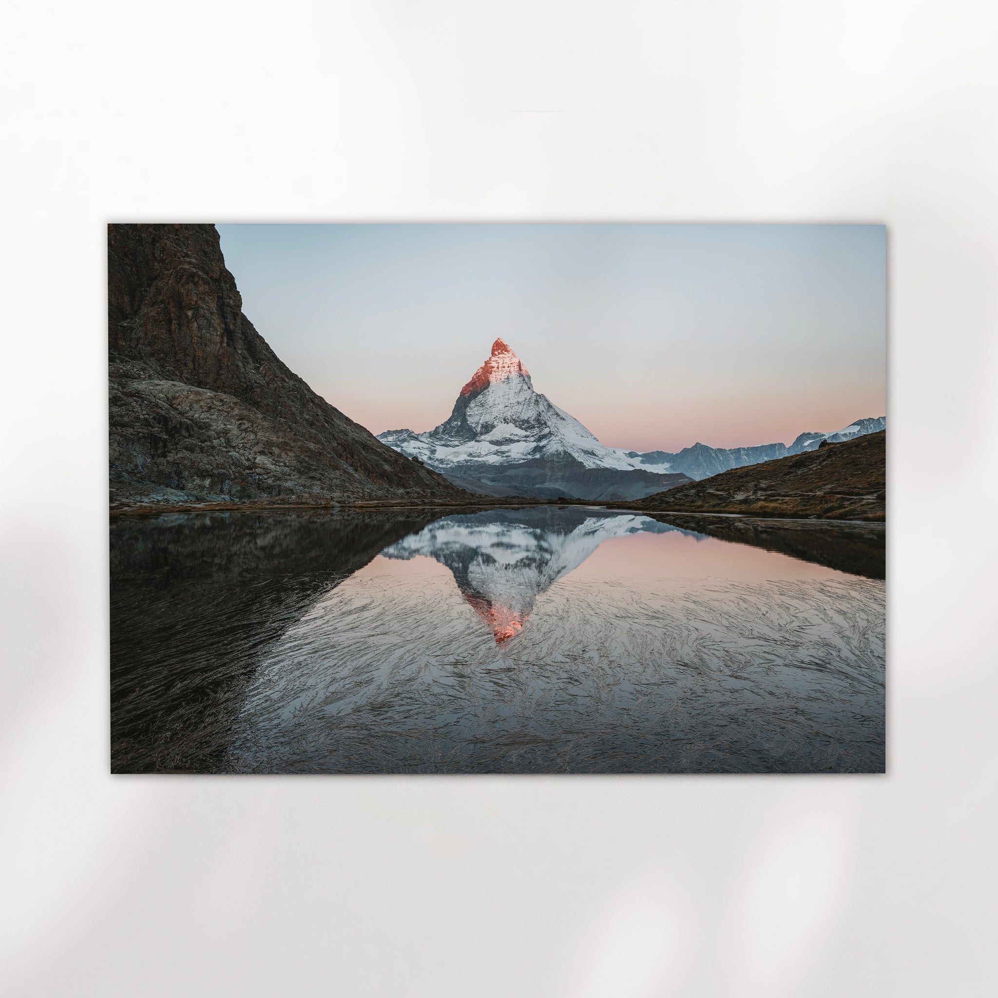 Riffelsee at Dawn – Matterhorn Reflection