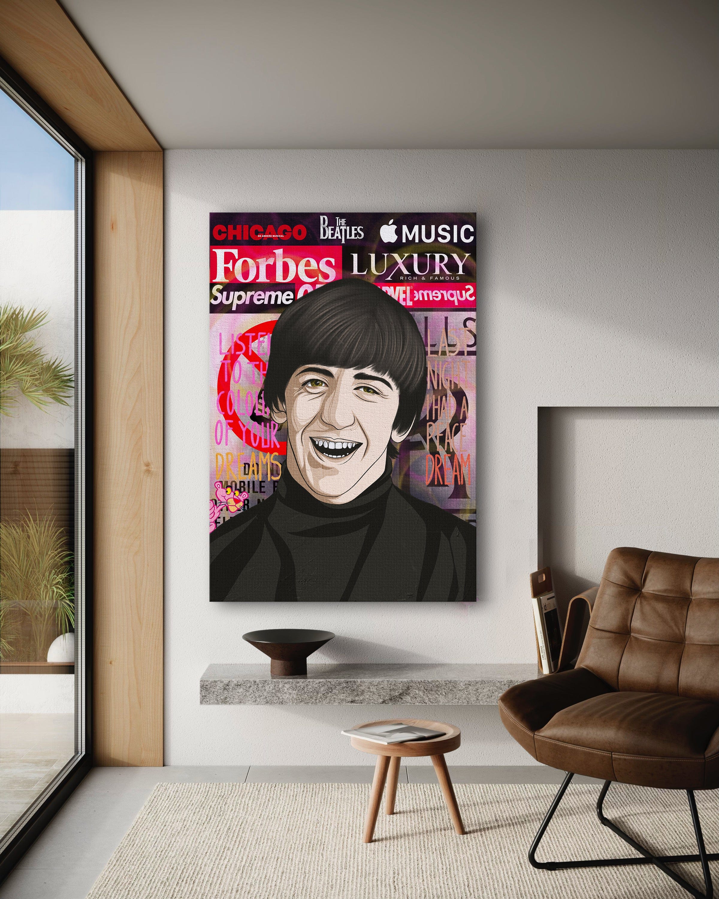 Ringo Starr - Leinwandbild Pop Art