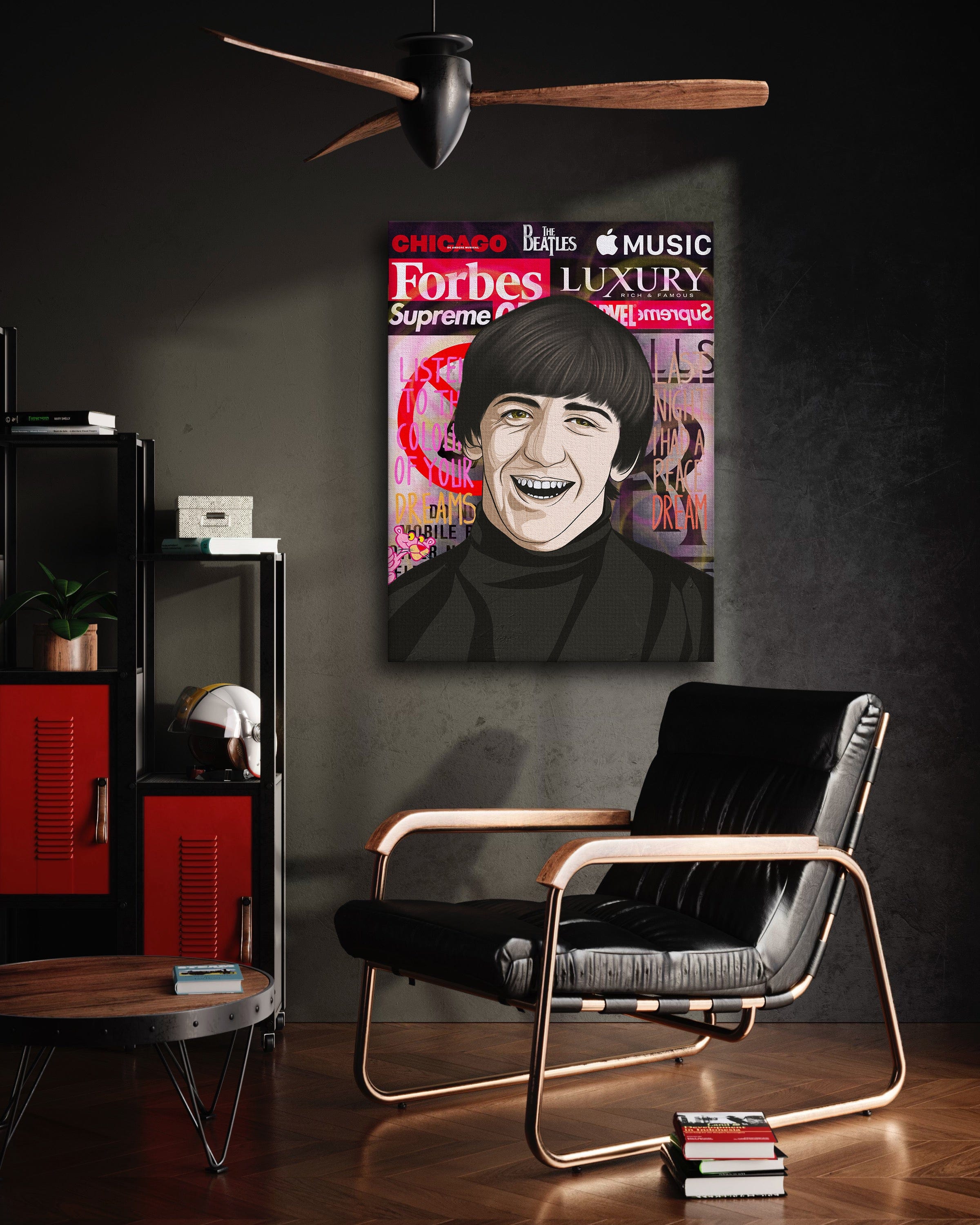 Ringo Starr - Leinwandbild Pop Art