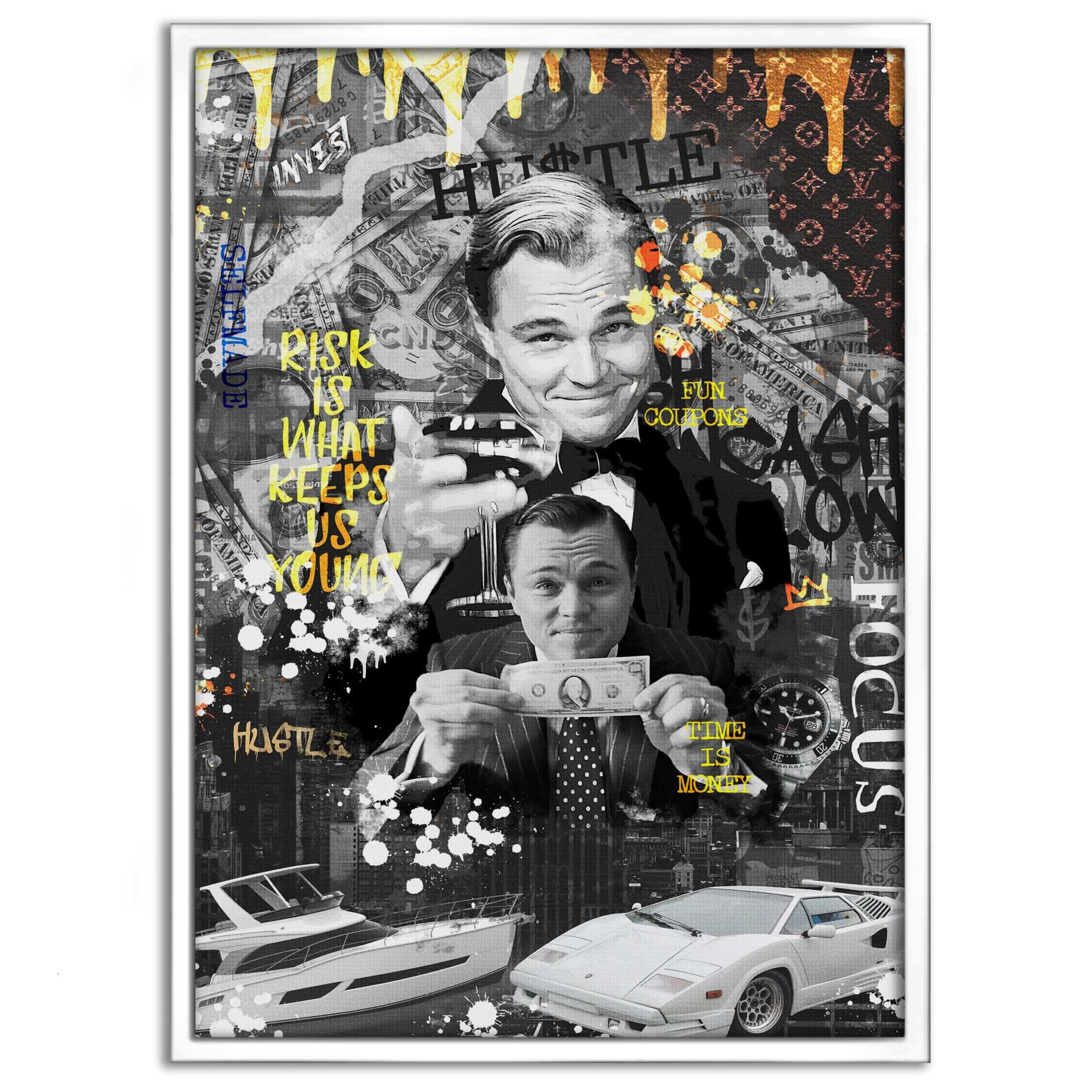 Risk is ... - Leinwandbild Motivation by SimpleCanvas