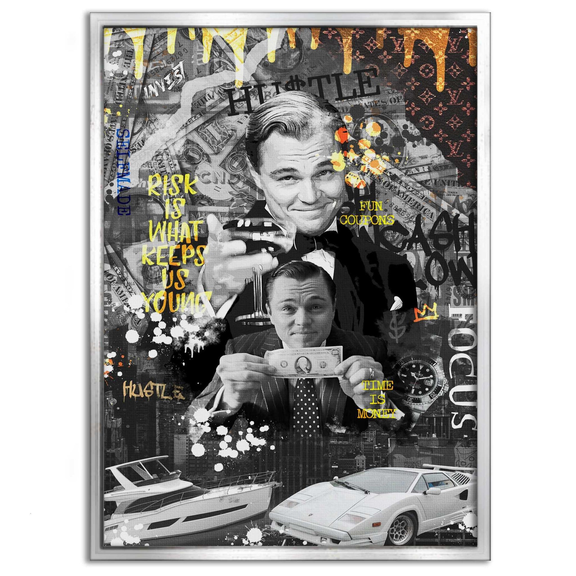 Risk is ... - Leinwandbild Motivation by SimpleCanvas