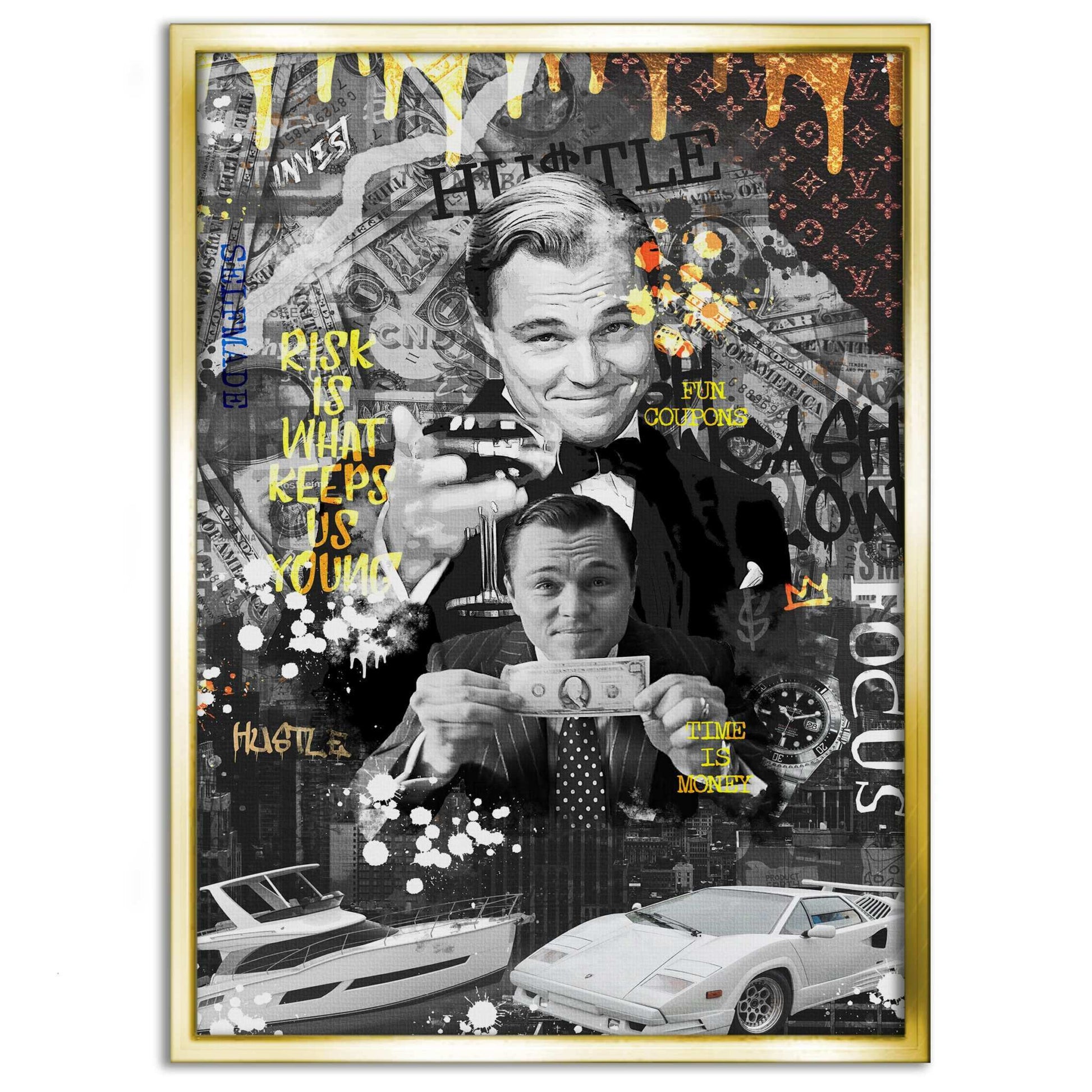 Risk is ... - Leinwandbild Motivation by SimpleCanvas