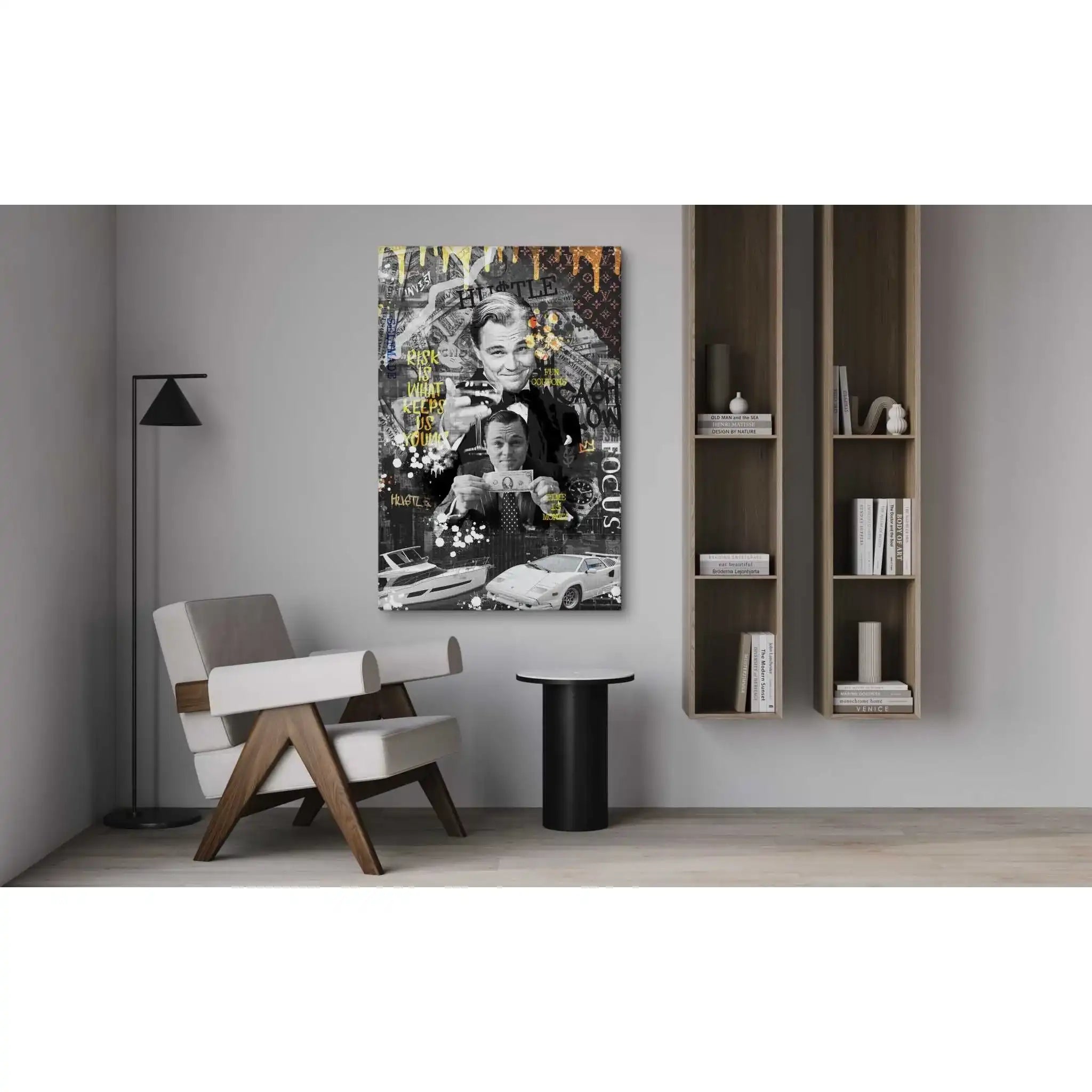 Risk is ... - Leinwandbild Motivation by SimpleCanvas