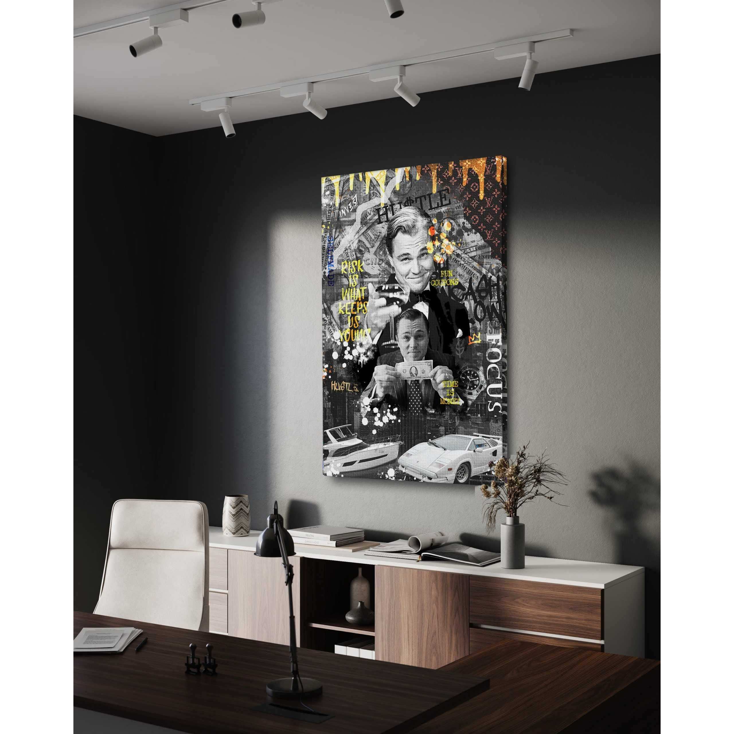 Risk is ... - Leinwandbild Motivation by SimpleCanvas