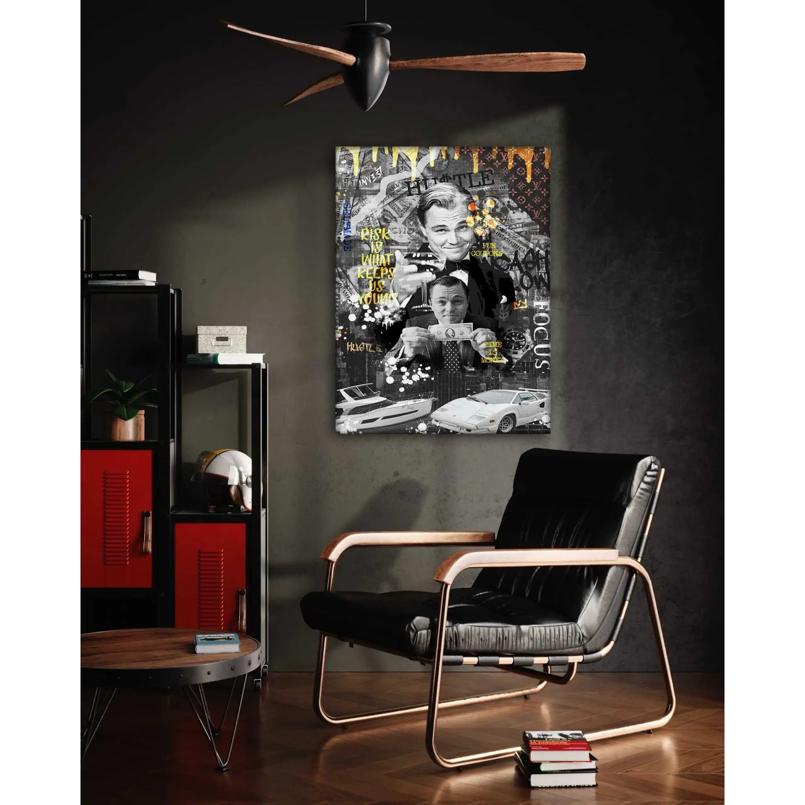 Risk is ... - Leinwandbild Motivation by SimpleCanvas