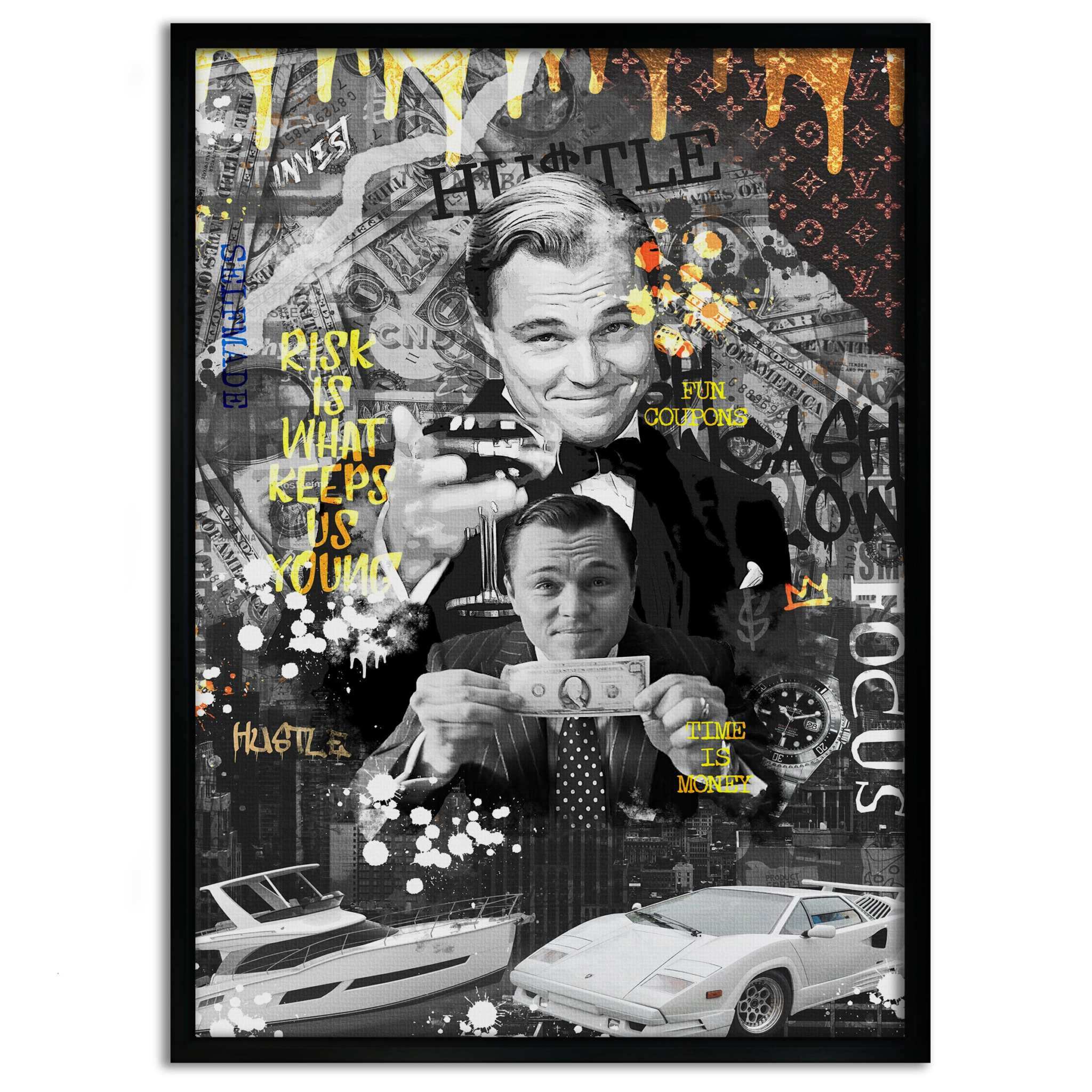 Risk is ... - Leinwandbild Motivation by SimpleCanvas