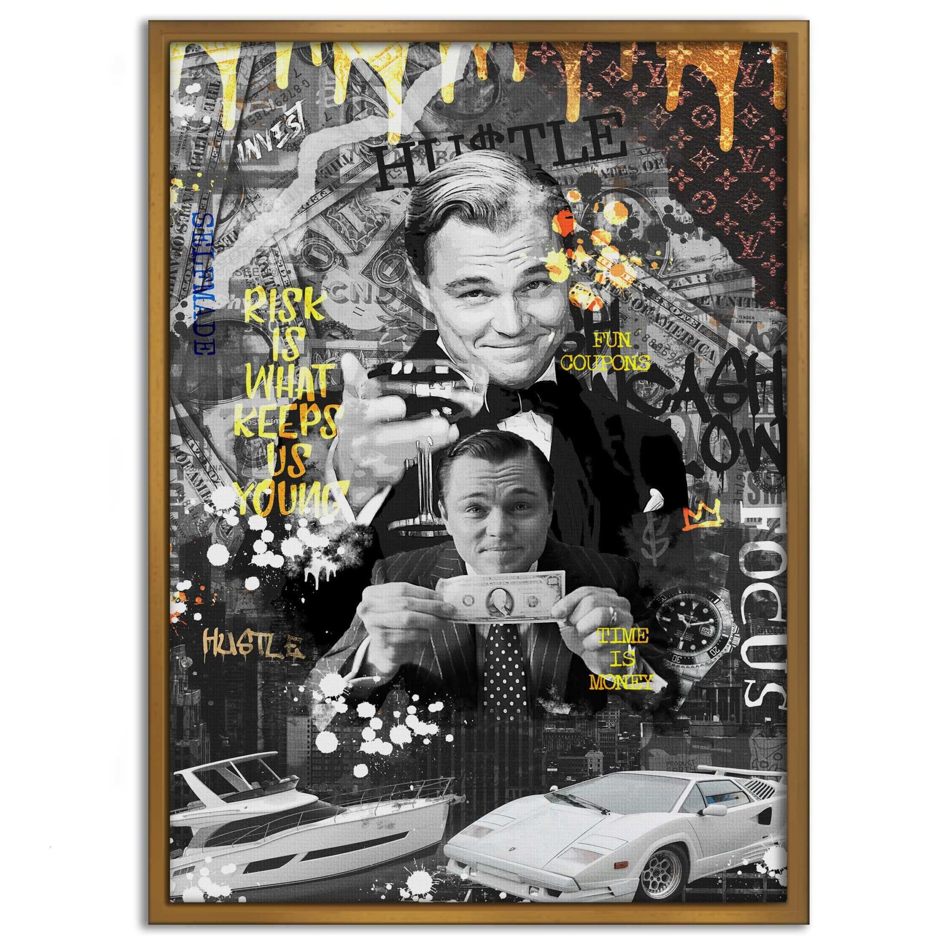 Risk is ... - Leinwandbild Motivation by SimpleCanvas