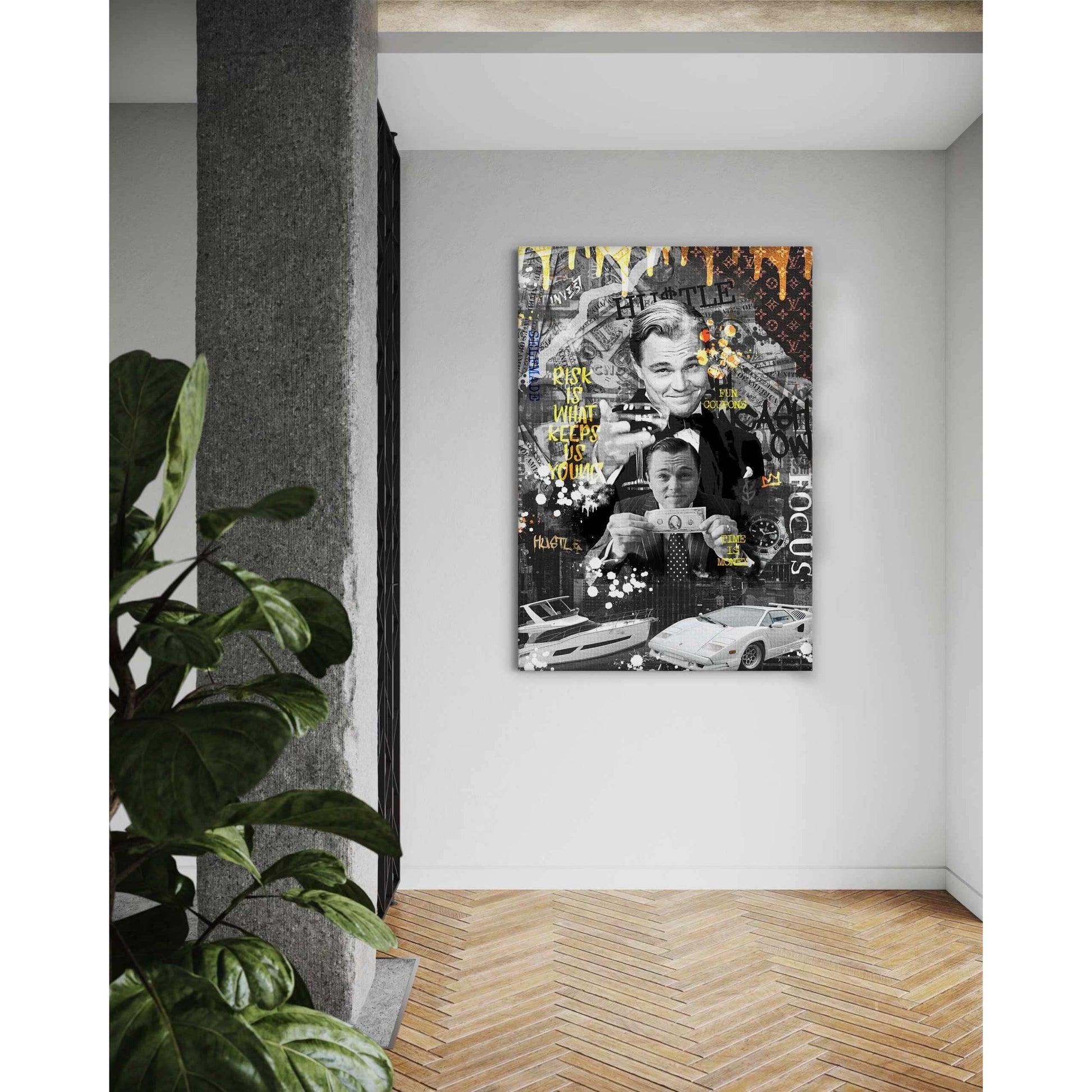 Risk is ... - Leinwandbild Motivation by SimpleCanvas