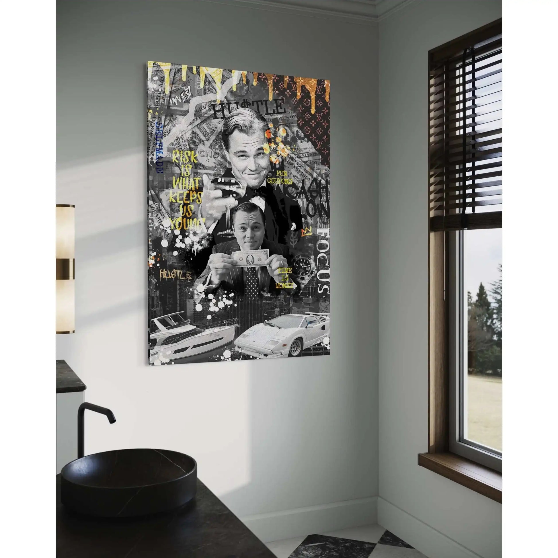 Risk is ... - Leinwandbild Motivation by SimpleCanvas