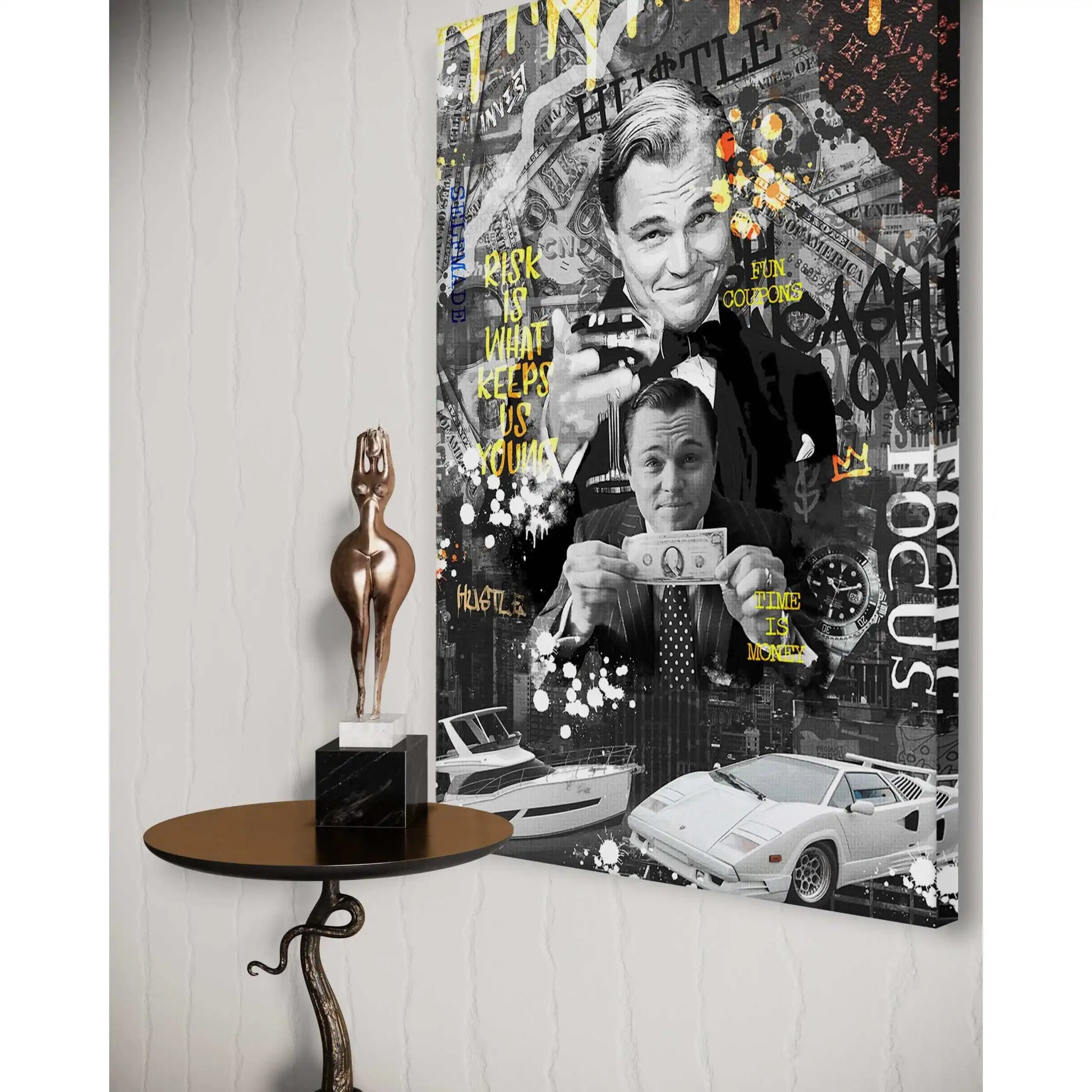 Risk is ... - Leinwandbild Motivation by SimpleCanvas