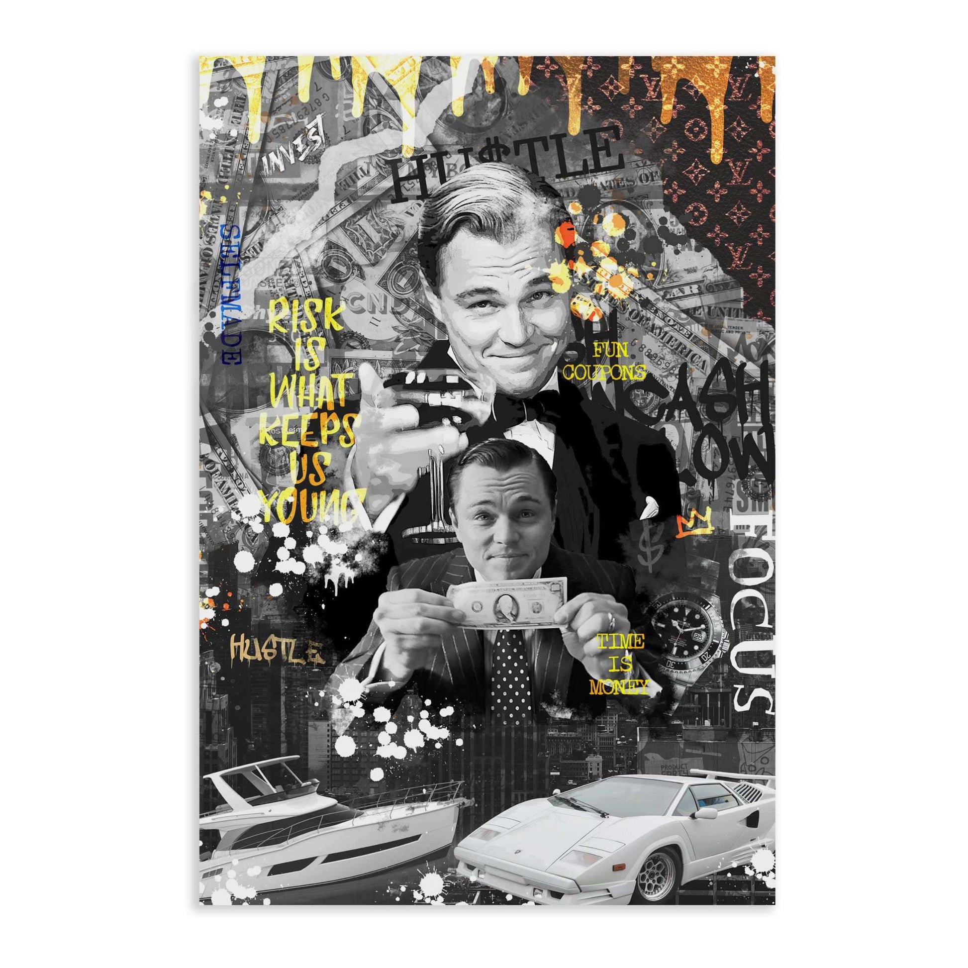 Risk is ... - Leinwandbild Motivation by SimpleCanvas