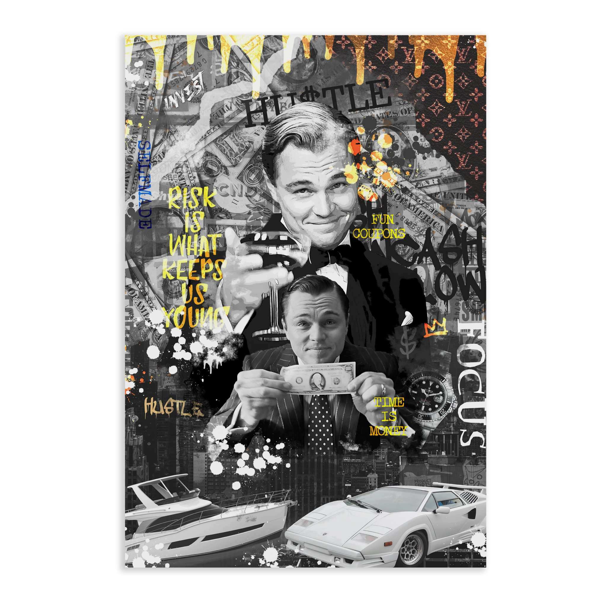 Risk is ... - Leinwandbild Motivation by SimpleCanvas