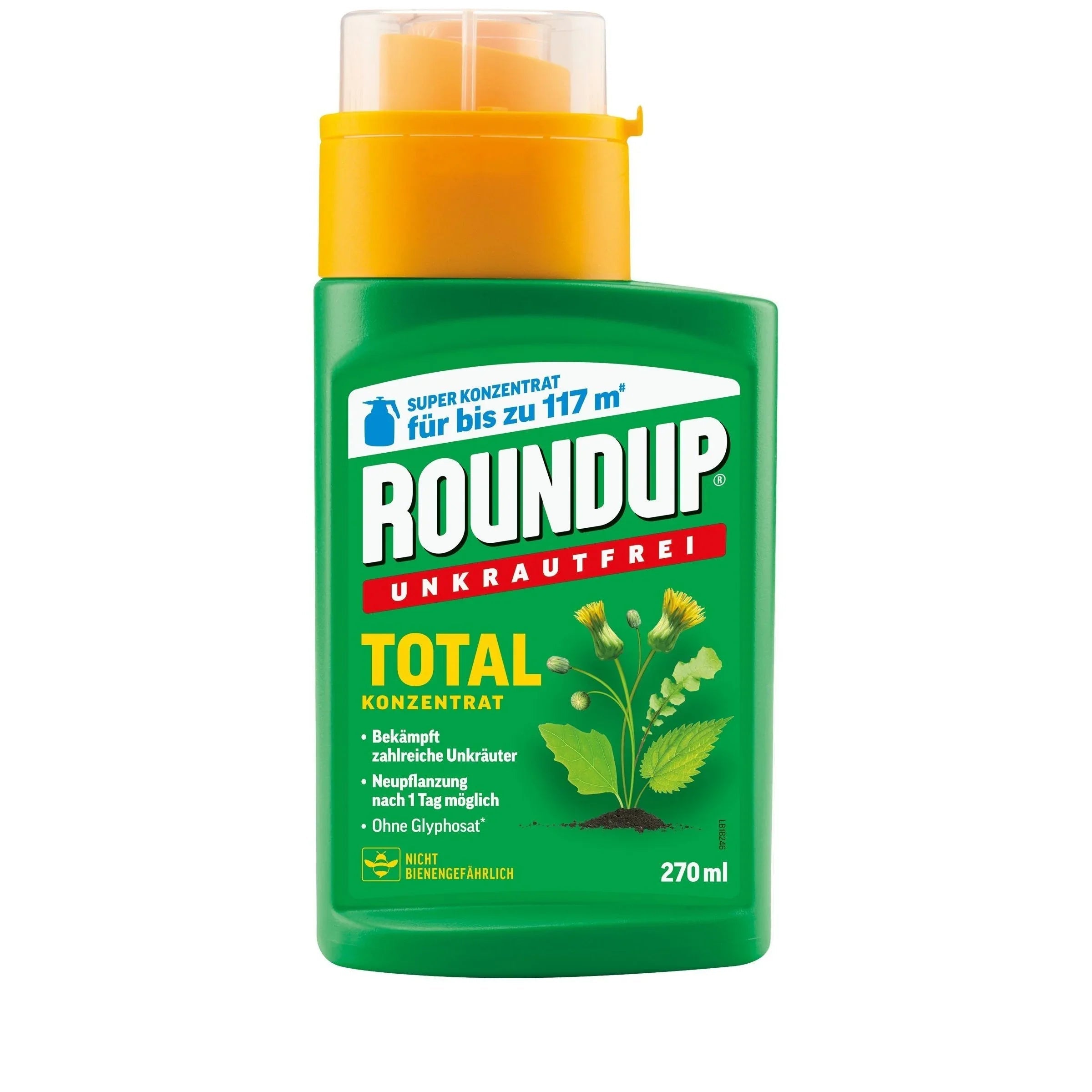 Roundup® Unkrautfrei Total Konzentrat für 117 m² Fläche - Japankoi.net