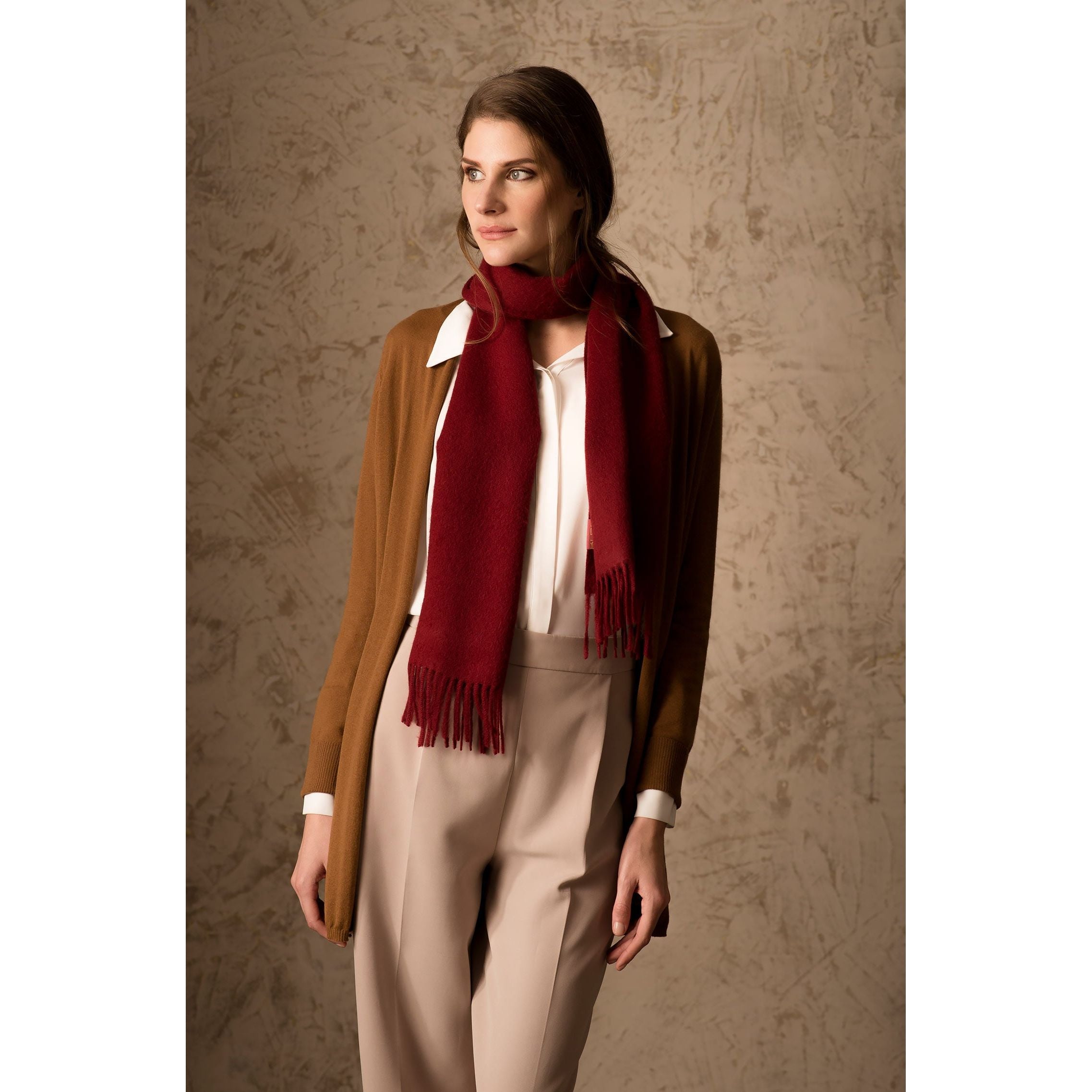 KUNA - Alpaka Webschal - Jamas – 100 % Royal‑Alpaka | Hohes Komfortniveau durch Luxusfaser Alpaka