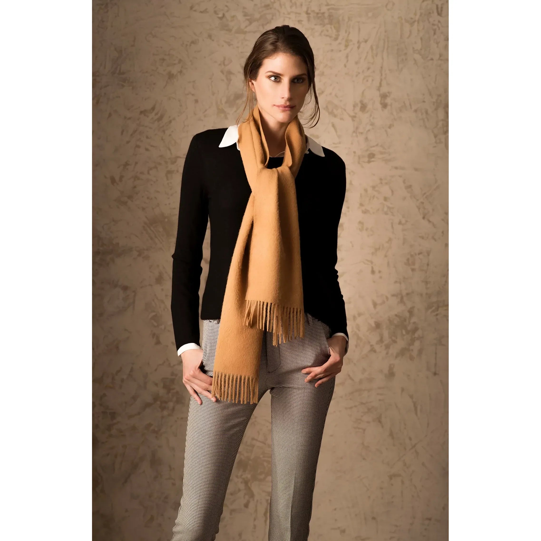 KUNA - Alpaka Webschal - Jamas – 100 % Royal‑Alpaka | Hohes Komfortniveau durch Luxusfaser Alpaka