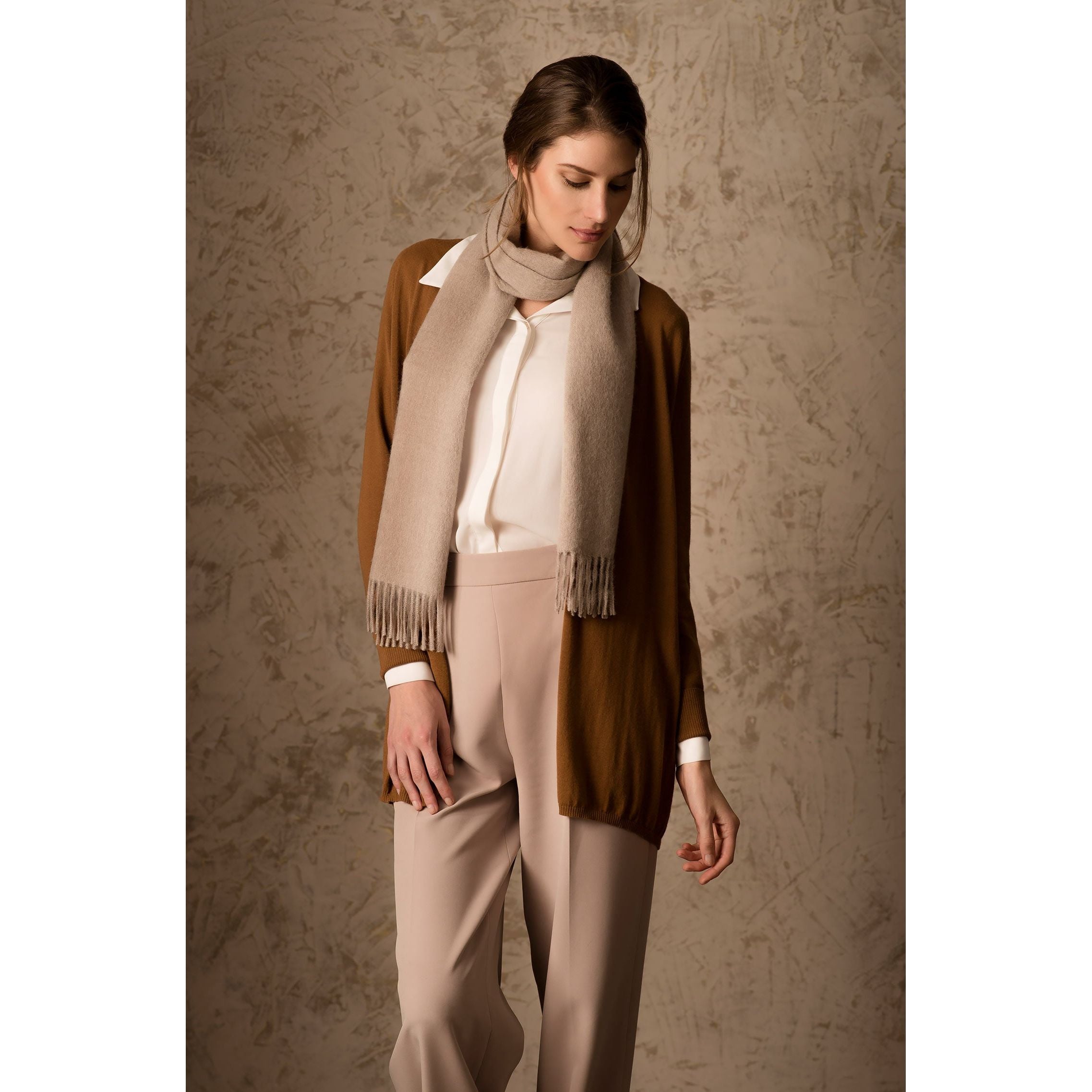 KUNA - Alpaka Webschal - Jamas – 100 % Royal‑Alpaka | Hohes Komfortniveau durch Luxusfaser Alpaka