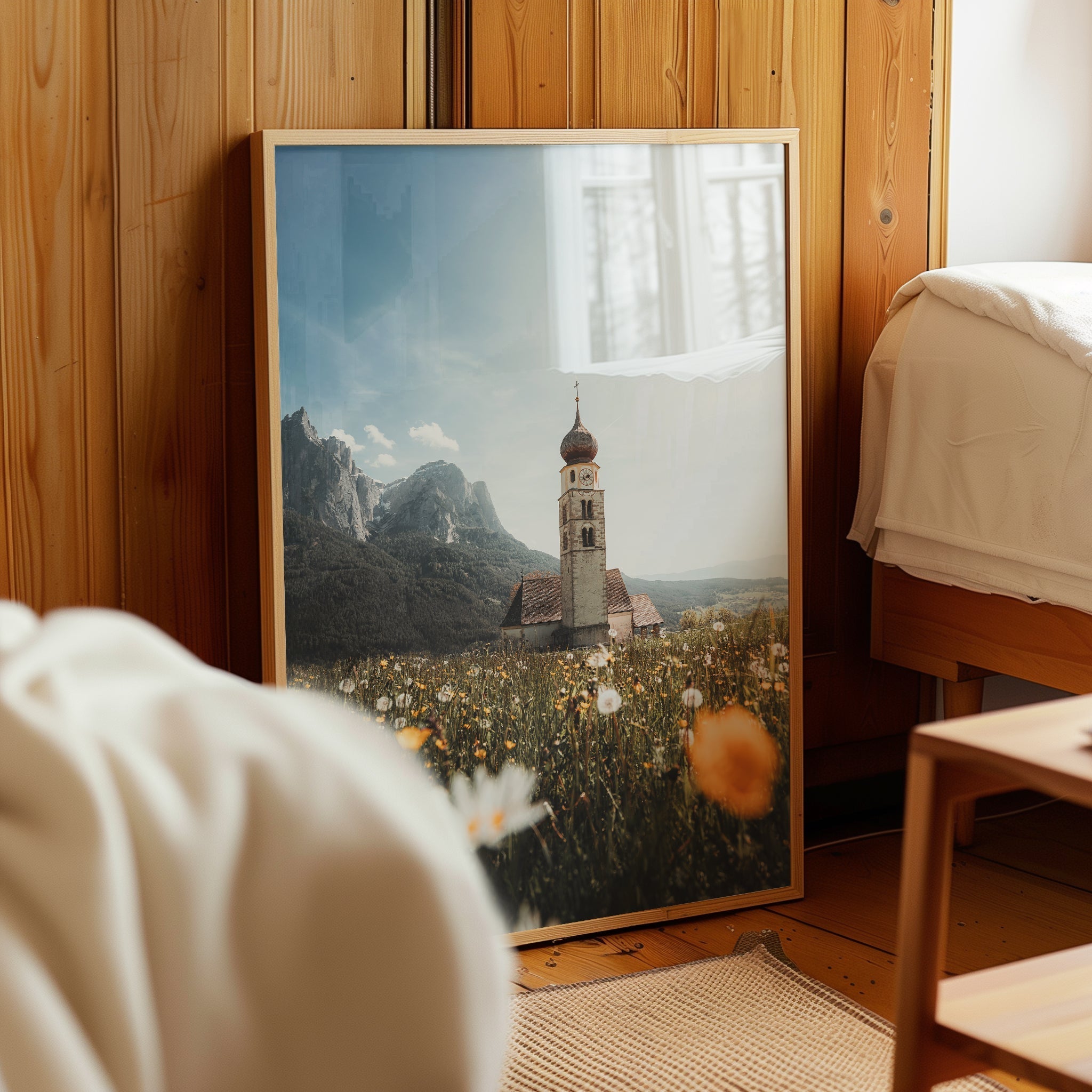 San Valentino Church – Dolomites Wall Art Photography Print