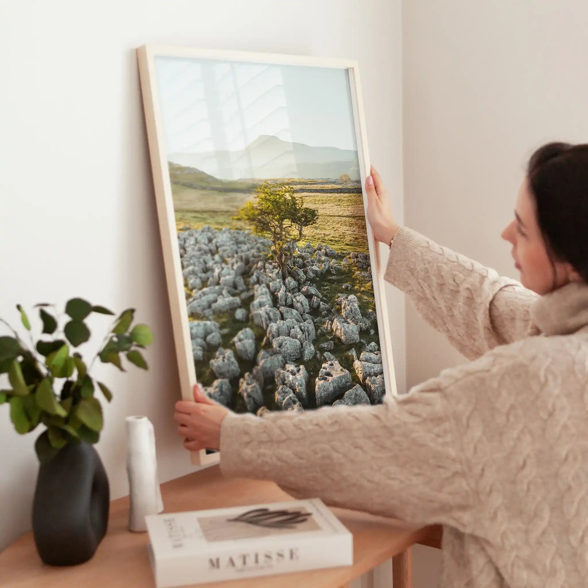 Lone Tree, Ingleborough – Yorkshire Dales Wall Art Print by Chamonix Prints