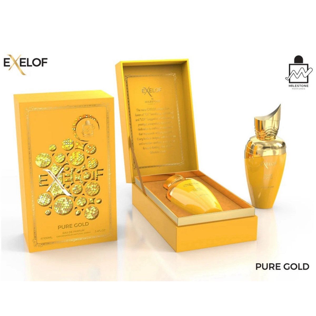 Milestone Exelof Pure Gold  Eau de Parfum 85 ml