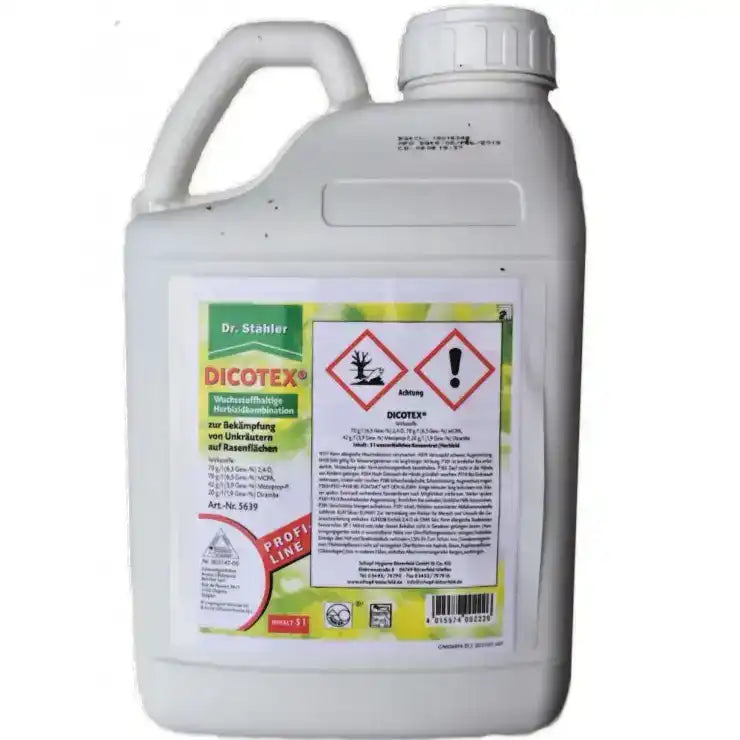 Dr Stähler Dicotex 5 Liter Rasen Unkraut-Frei Herbizid Rasenflächen by Dr. Stähler