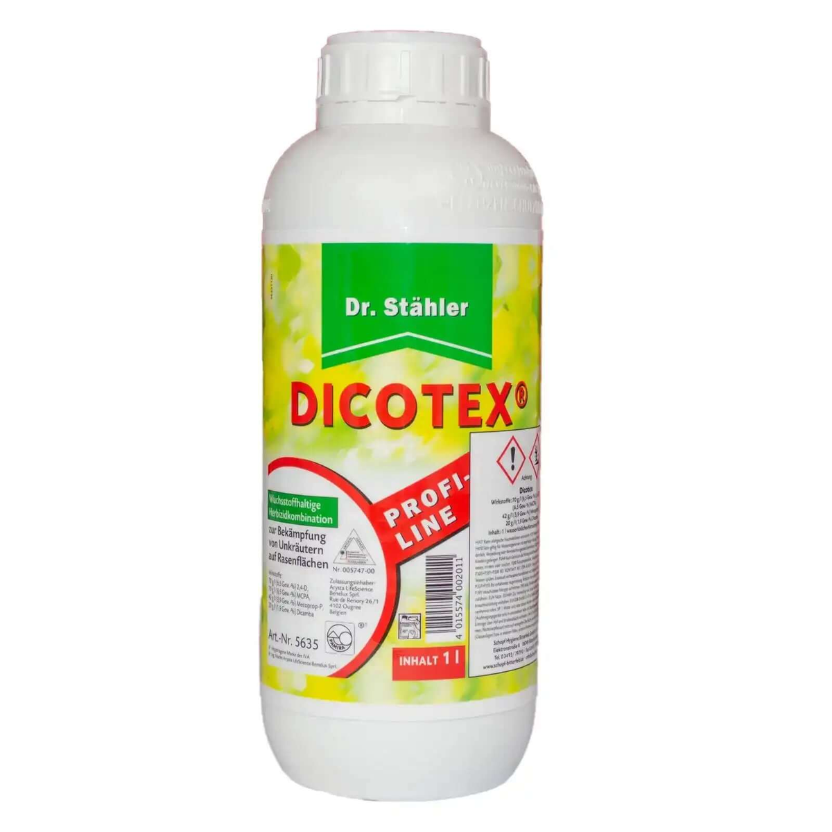 Dr Stähler Dicotex 1 Liter Rasen Unkraut-Frei Herbizid Rasenflächen