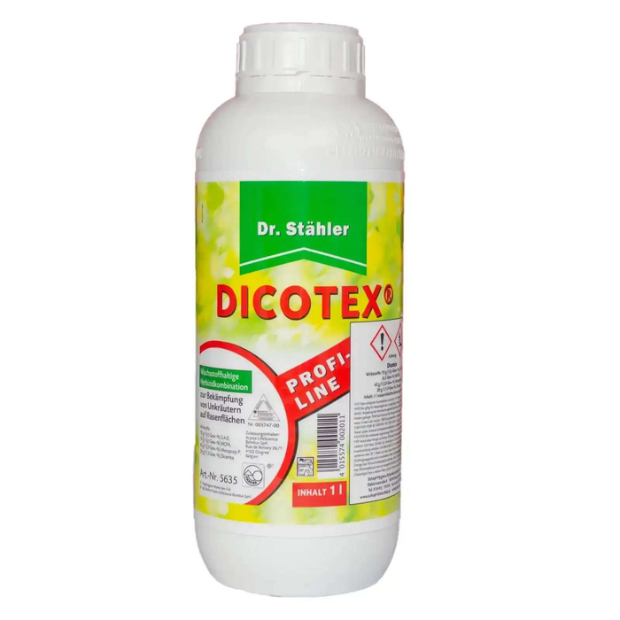 Dr Stähler Dicotex 1 Liter Rasen Unkraut-Frei Herbizid Rasenflächen