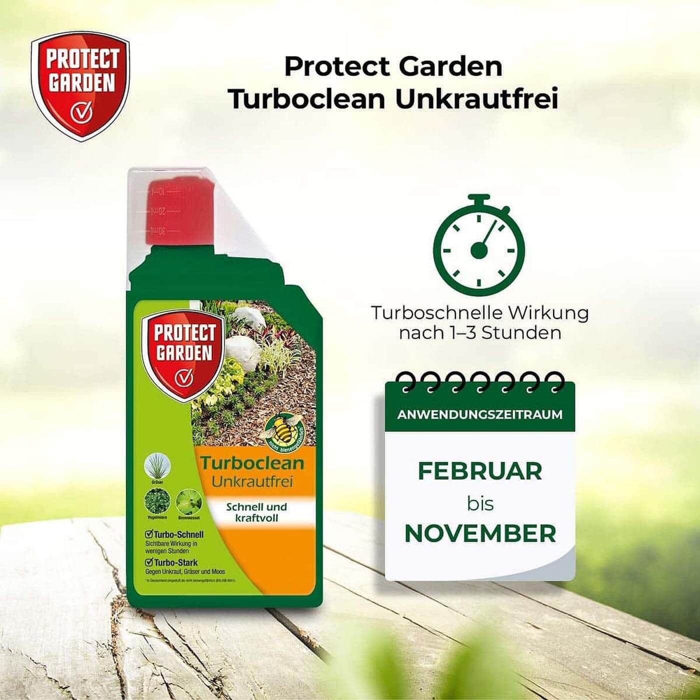 Protect Garden Turboclean Unkrautfrei Konzentrat für bis zu 90 m²