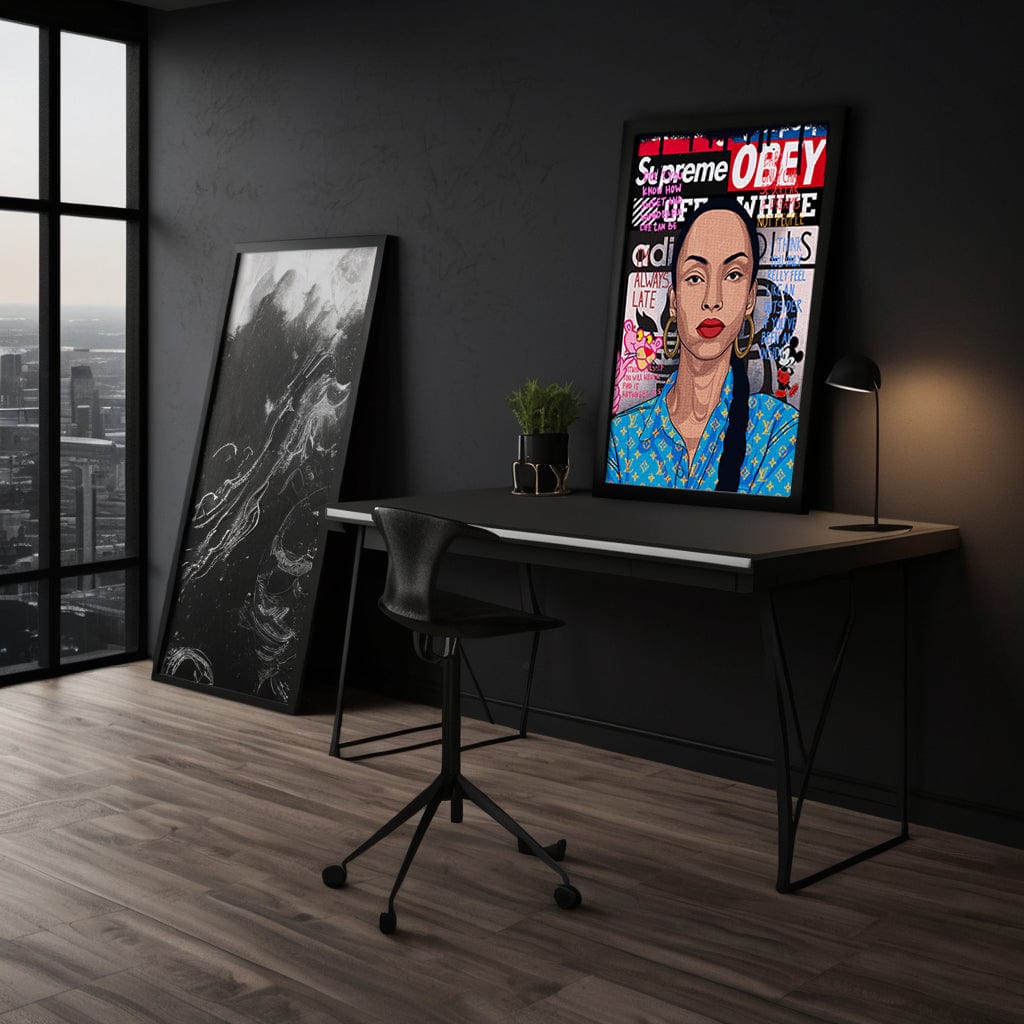 Sade Adu - Leinwandbild Pop Art