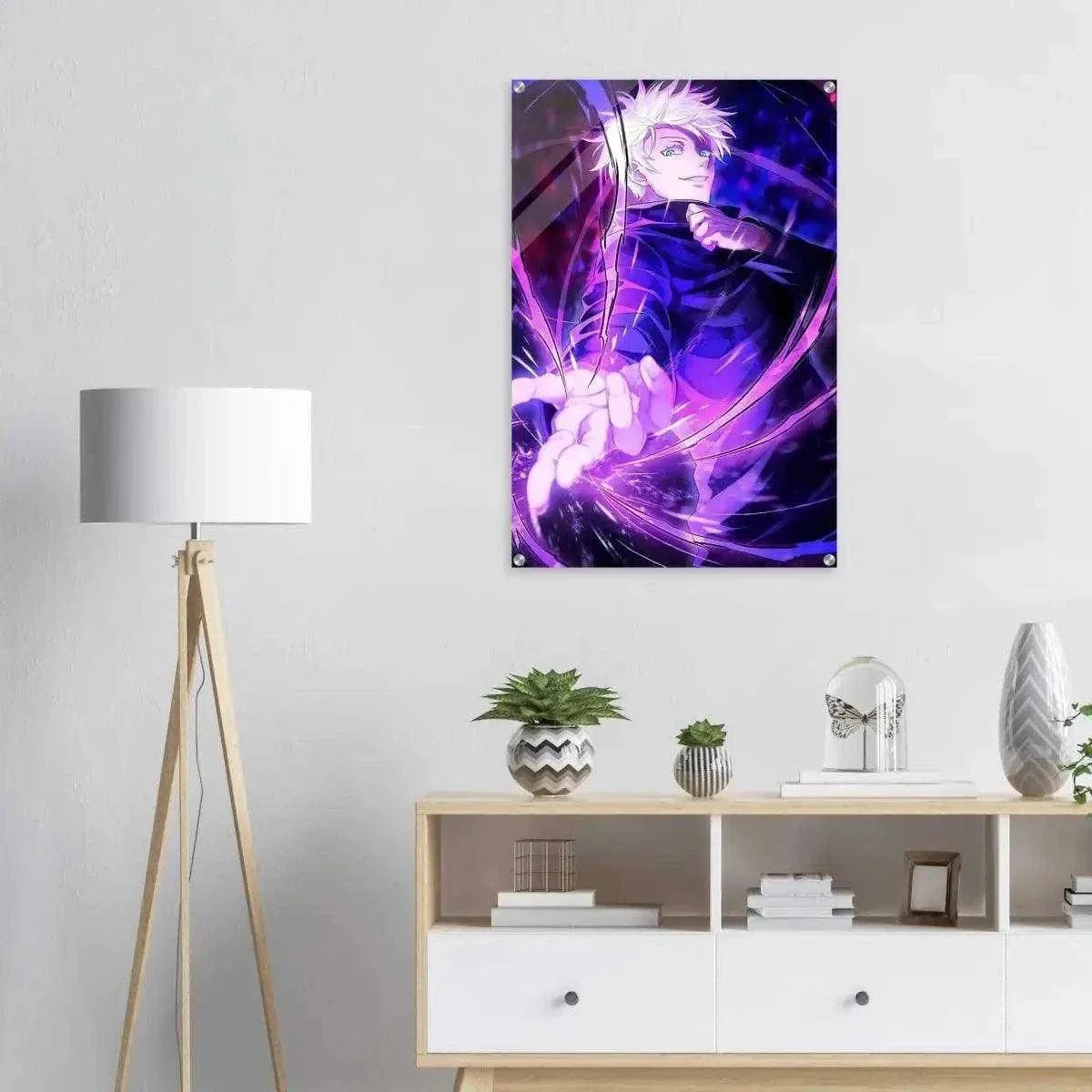 Satoru Gojo - Anime Leinwandbild by SimpleCanvas