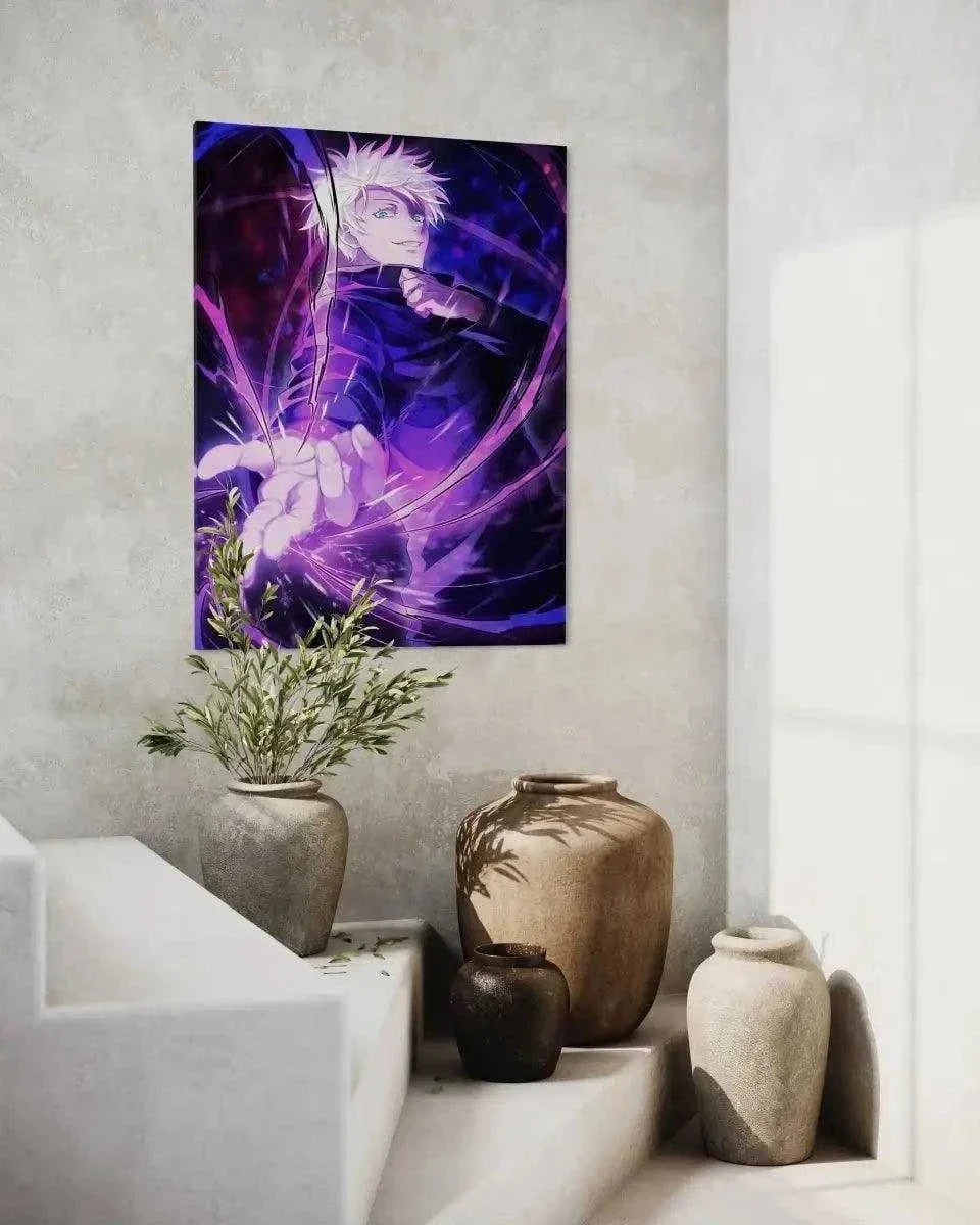 Satoru Gojo - Anime Leinwandbild by SimpleCanvas