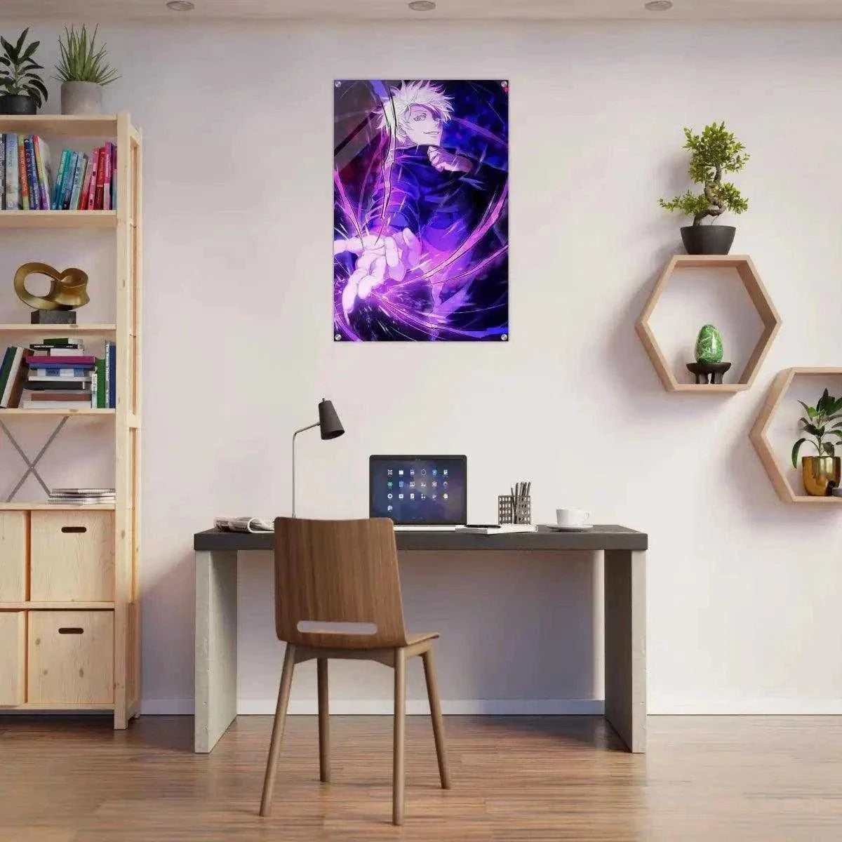 Satoru Gojo - Anime Leinwandbild by SimpleCanvas